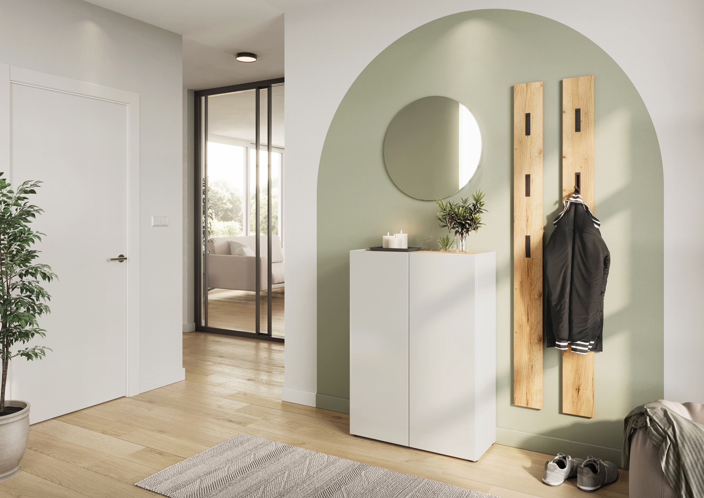 GERMANIA Armoire à chaussures »Alviano« 1 cuis tlg. Platz für bis zu 12 Paar Schuhe