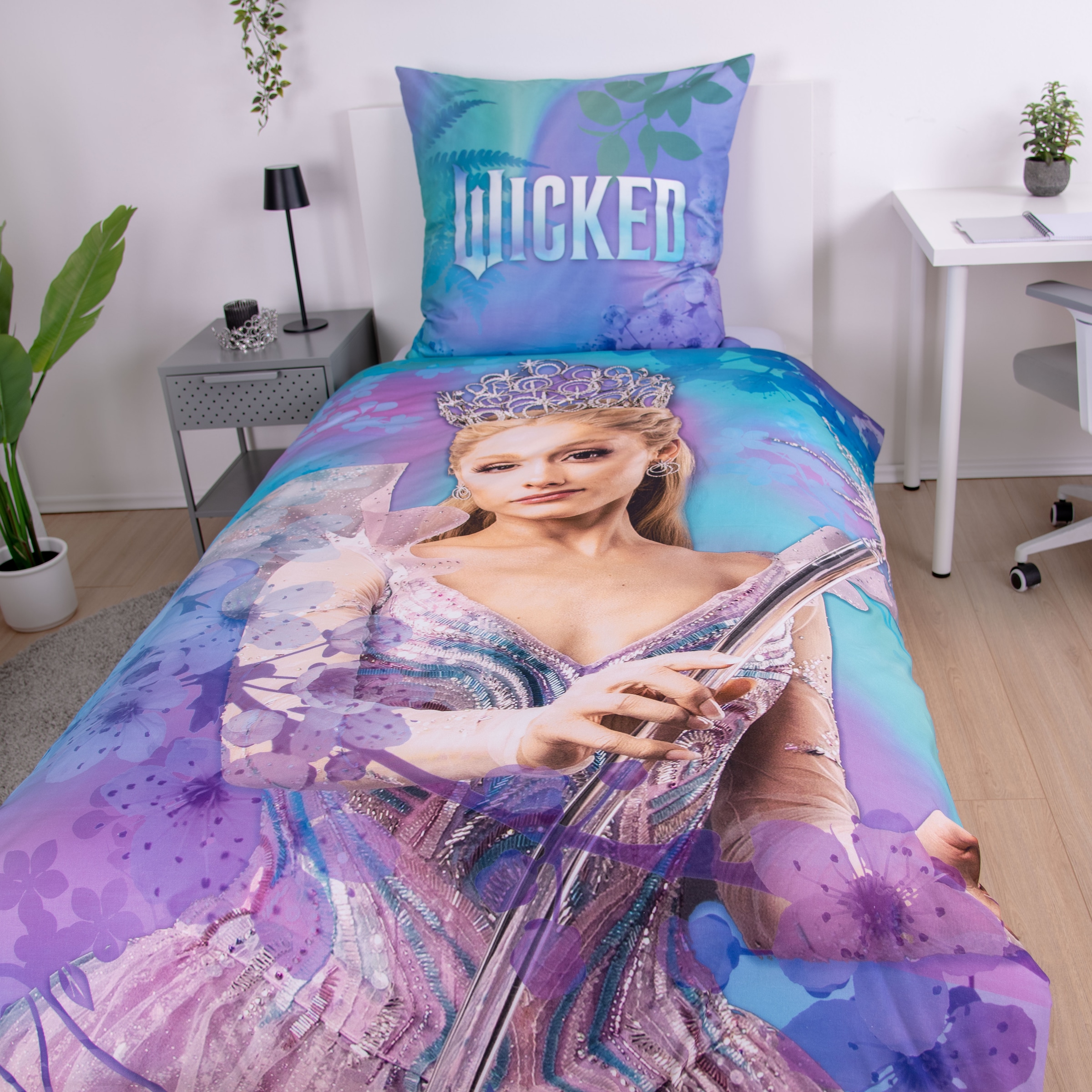 Wicked Linge de lit réversible »Wicked« 2 cuis avec motifs magiques