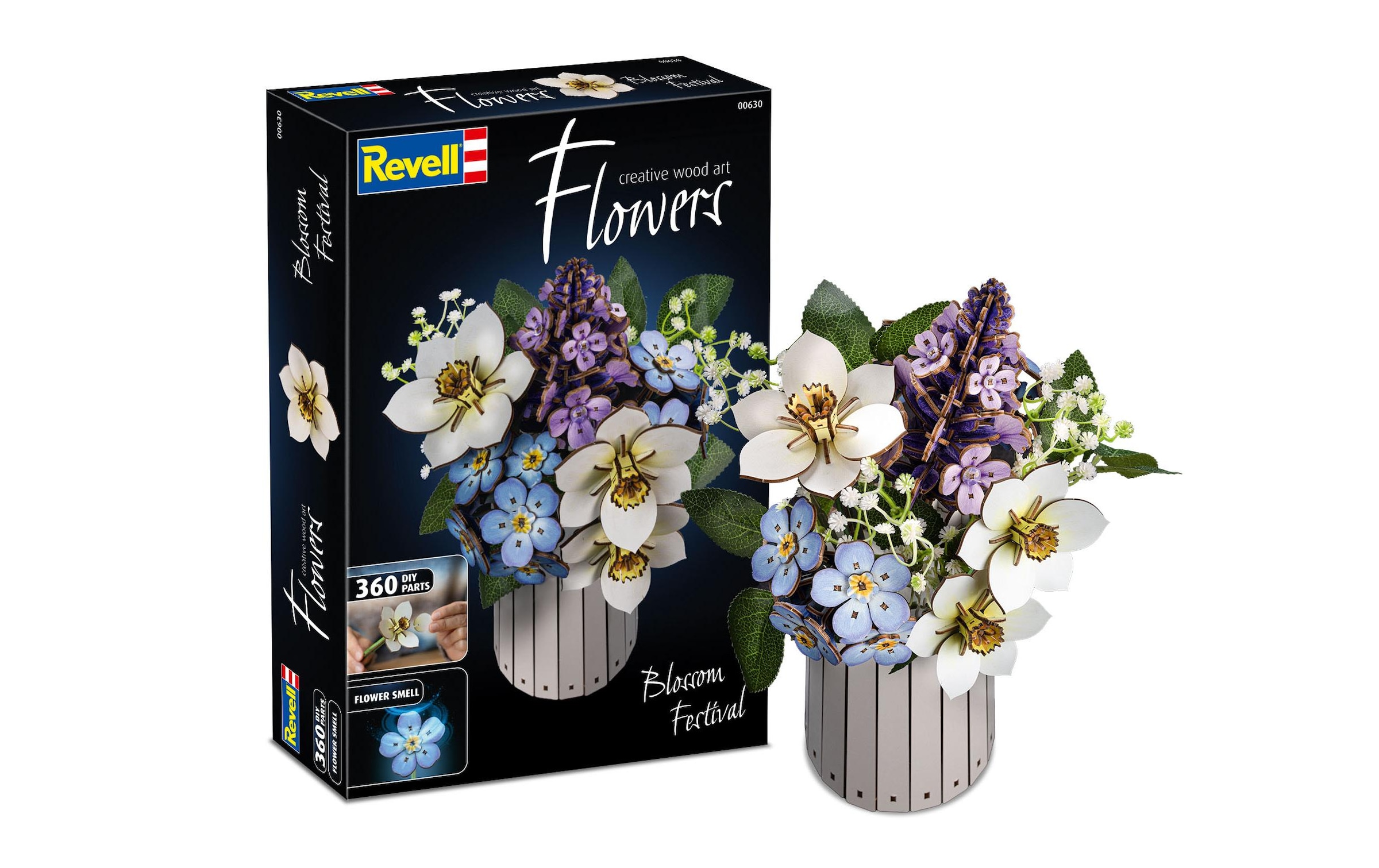 Revell® Modellbausatz »Blossom Festival Holzblumenstrauss mit Vase und Duft« 363 Stk. tlg.