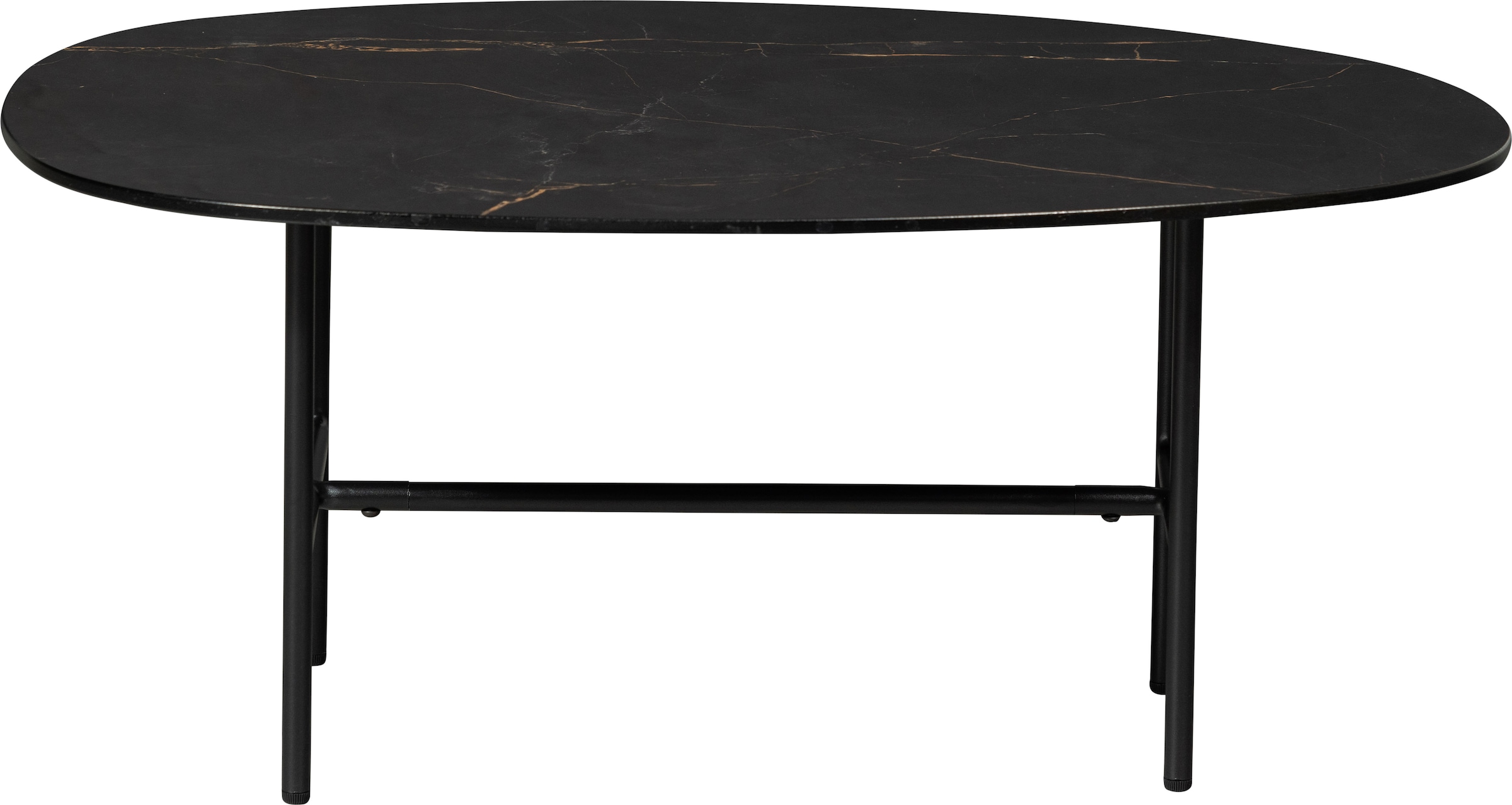 WOOOD Table basse »Vajen Porzellan-Marmorlook mit Metallgestell« H 34 x L 80 x P 60 cm, capacité de charge 15 kg, facile d'entretien