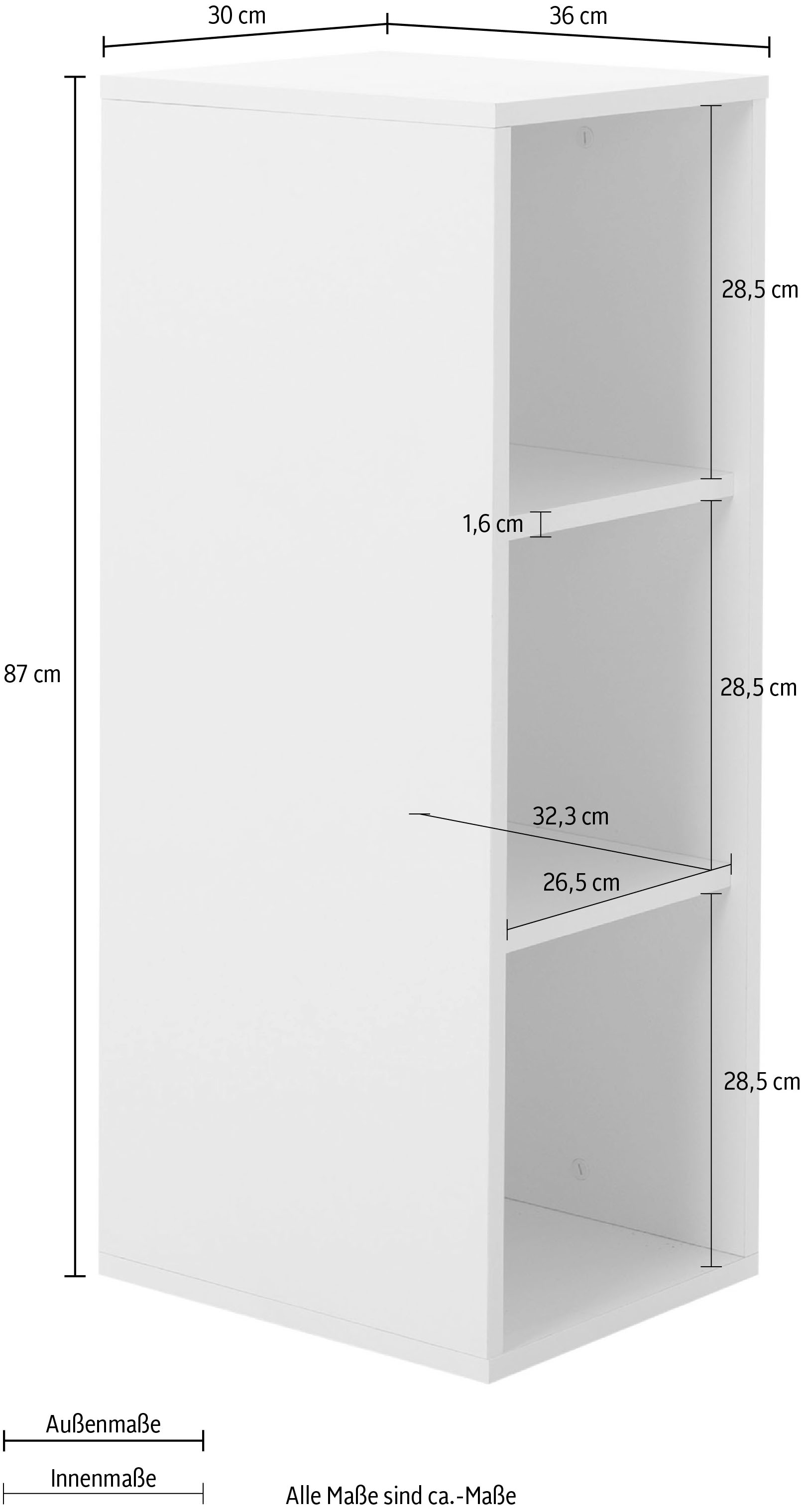 Gami Étagère à livres »BASILE Bücherregal« 1 cuis tlg. Eine praktische Ergänzung für zusätzlichen Stauraum