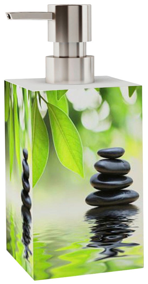 Sanilo Set d'accessoires de salle de bain »Harmony« bestehend aus WC-Sitz, Badteppich, Stöpsel, Seifenspender, WC-Bürste