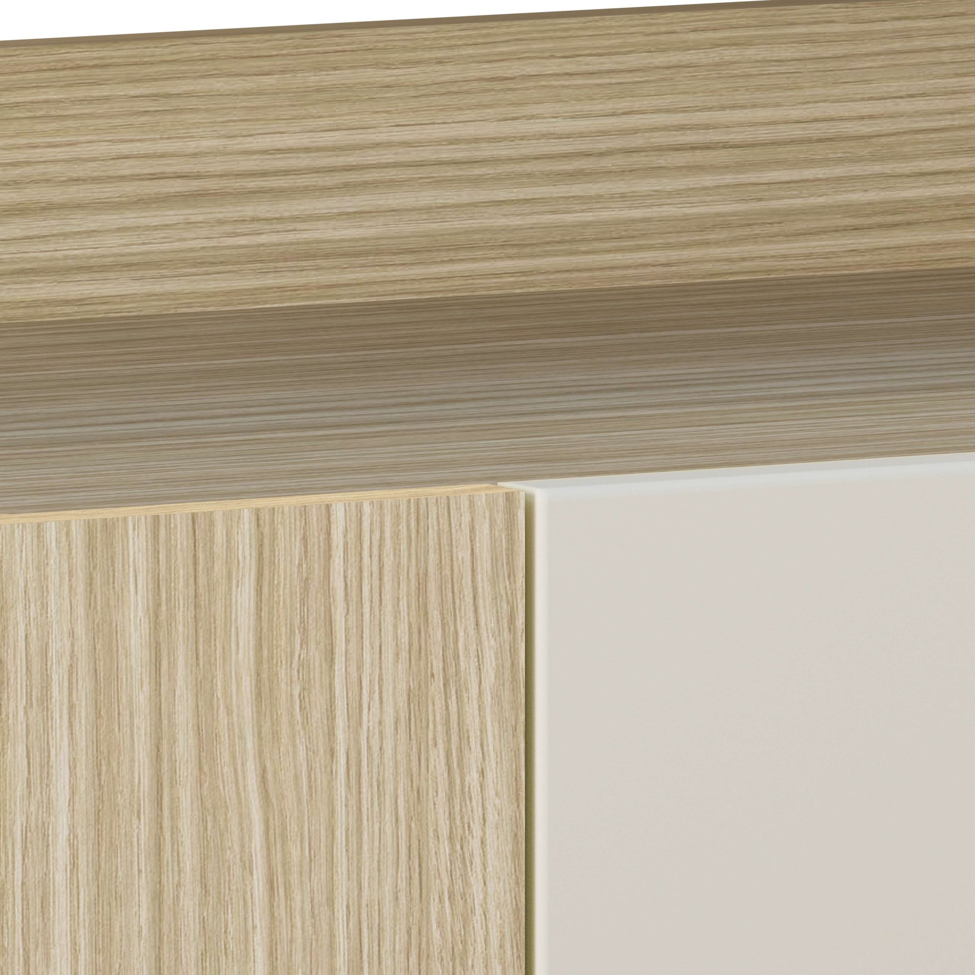 GOODproduct Buffet haut »Highboard ALTEA, Kommode, Schrank, Kredenz« 1 cuis tlg. avec 3 portes battantes, 6 compartiments intérieurs, L.112,5 cm