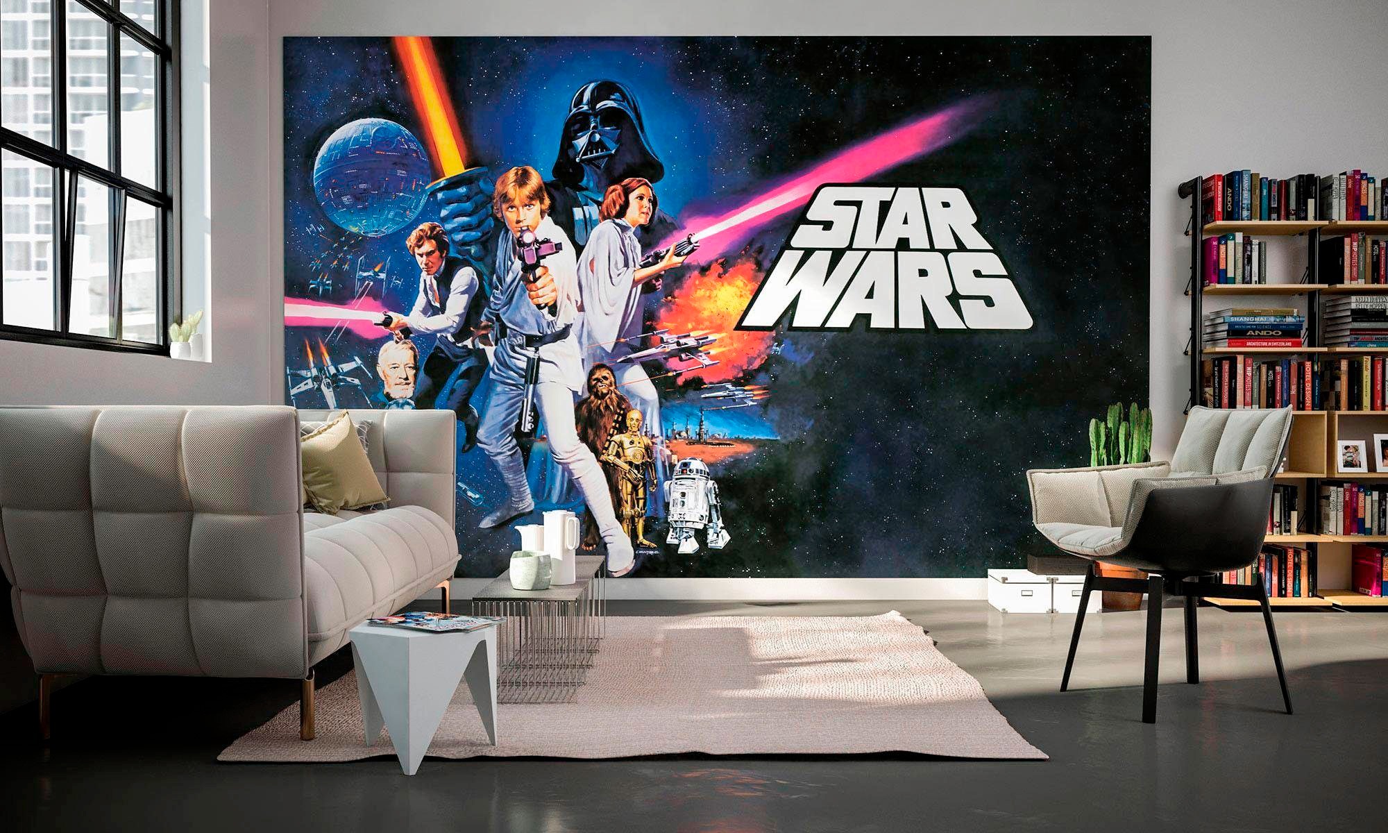 Komar Papier peint intissé »Digitaldruck Vlies -  Star Wars Poster Classic 1 - Grösse 400 x 250 cm« imprimé Kinderzimmer