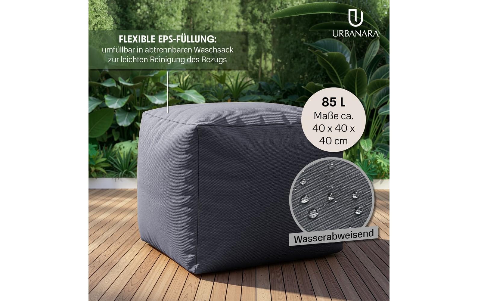 Urbanara Sitzsack »Basic-Outdoor, 85 l«