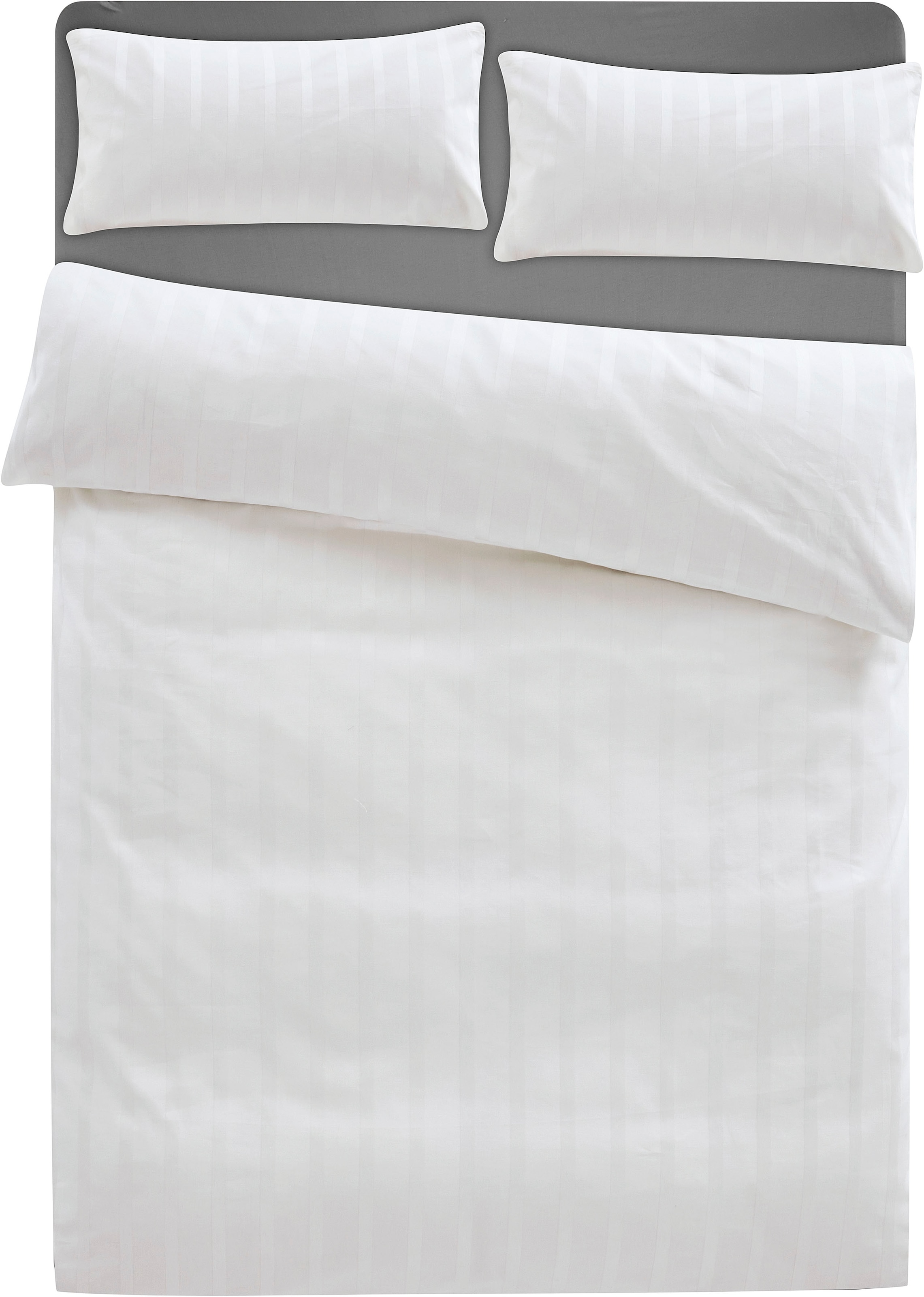 LeGer Home by Lena Gercke Bettwäsche »Leonore« 2 Stk. tlg. Mako-Satin Streifen aus 100% Baumwolle, Grösse ab 135x200 cm