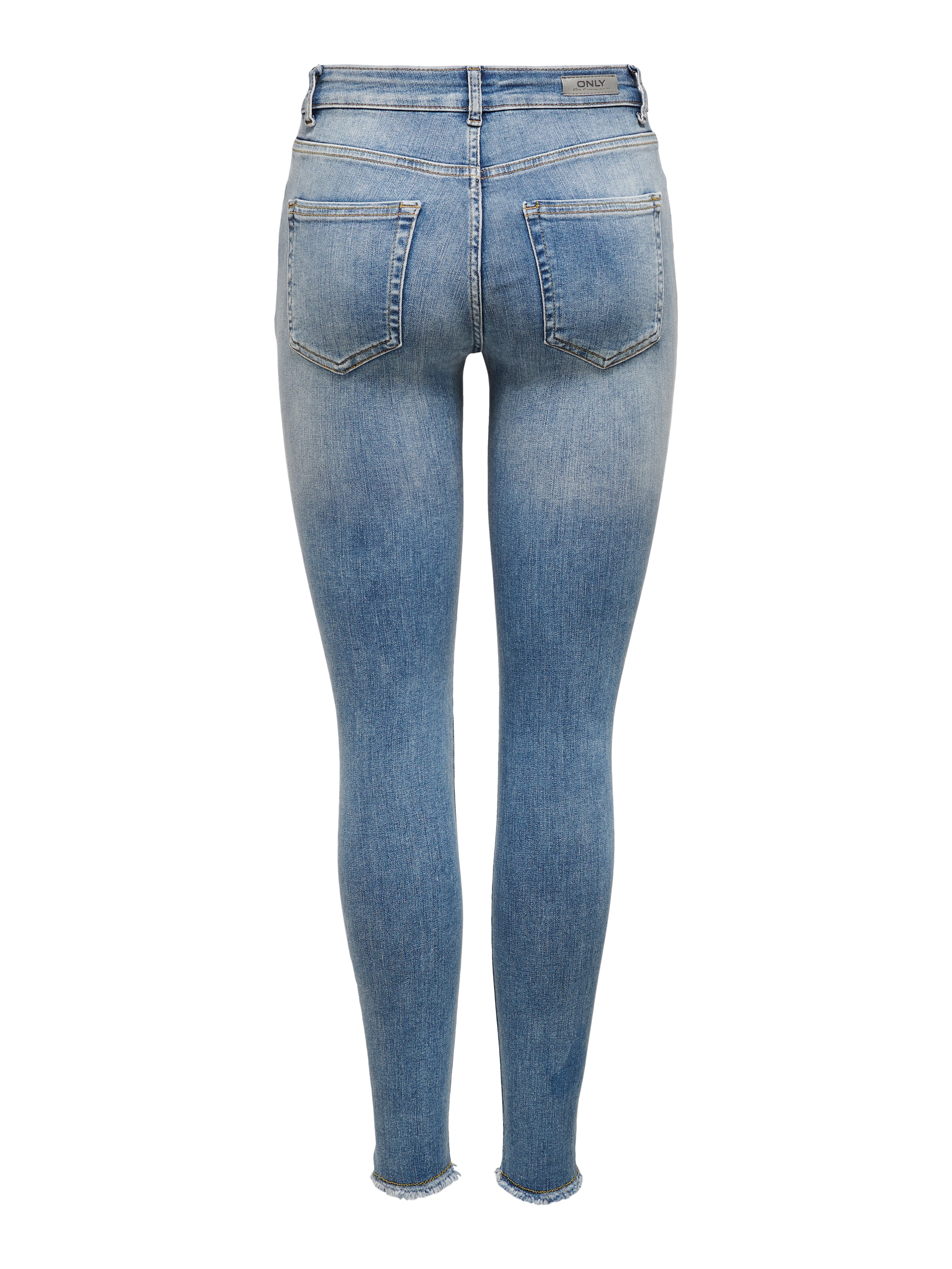 ONLY Jeans cheville »ONLBLUSH – Ankle-Jeans mit Destroyed Look für trendige Outfits«, Abriebeffekte, modisch, skinny fit, Rundhals, regular fit
