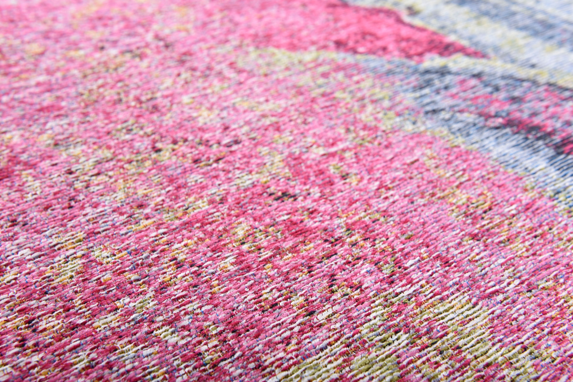 Gino Falcone Teppich »Cosima-111« rund 3 mm Höhe flachgeweber Jaquard-Teppich, mit Chenillegarn, modernes Design