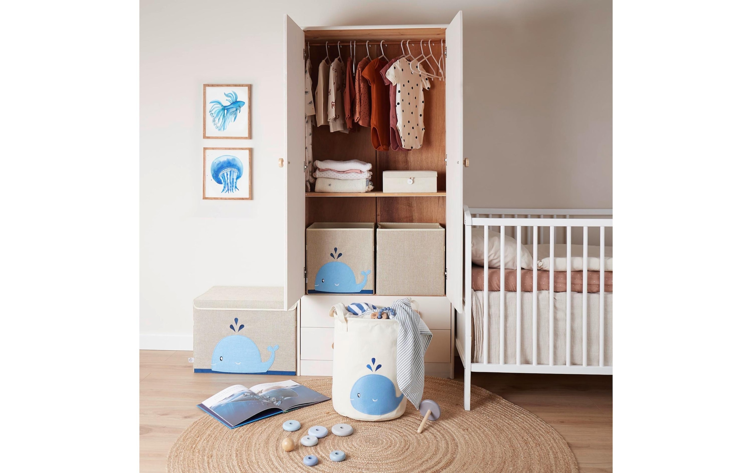 BIECO Aufbewahrungskorb »Wal«