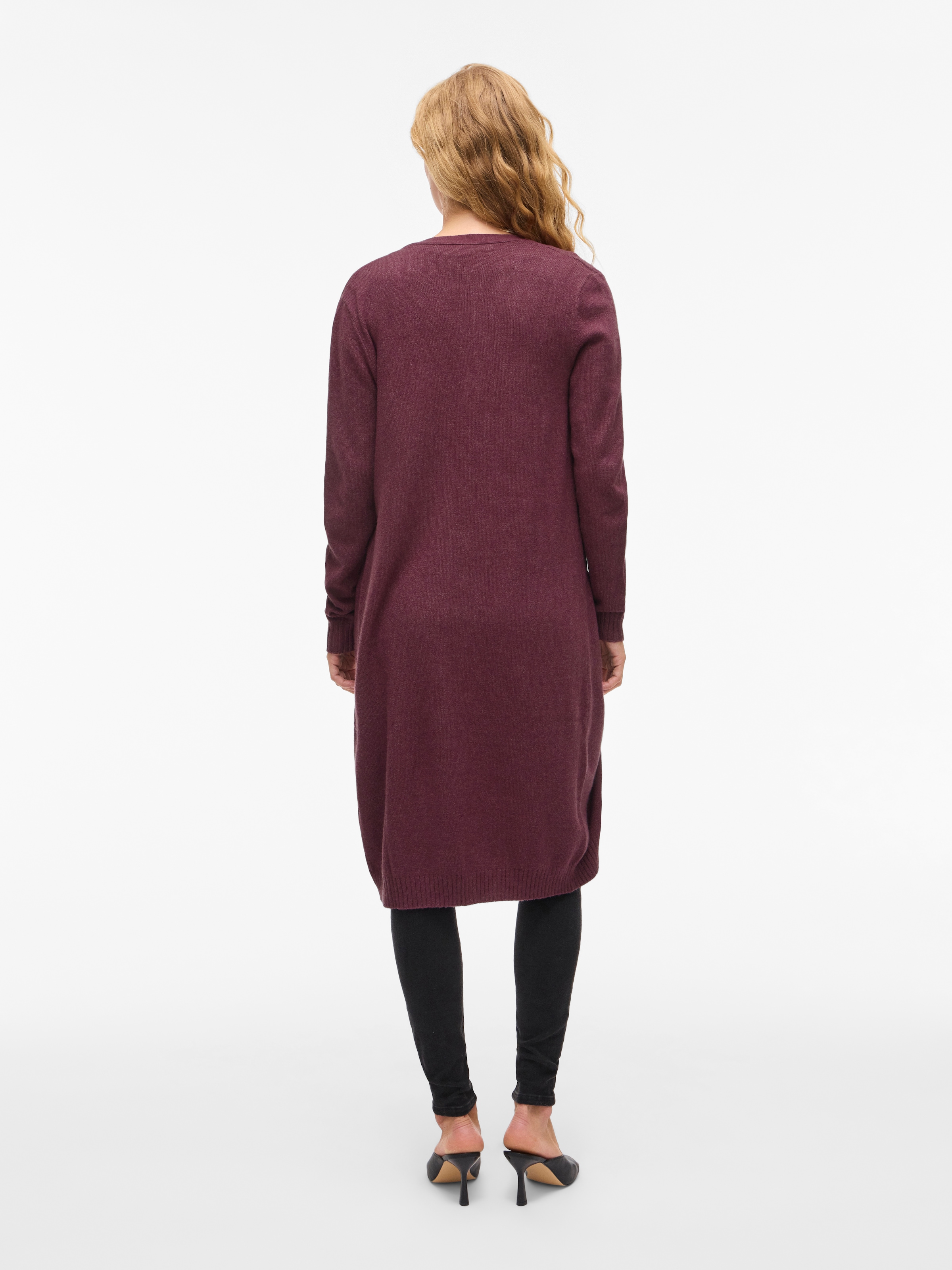 Vila Cardigan long »VIRIL LONG L/S  KNIT CARDIGAN - NOOS« mélange viscose, coupe régulière