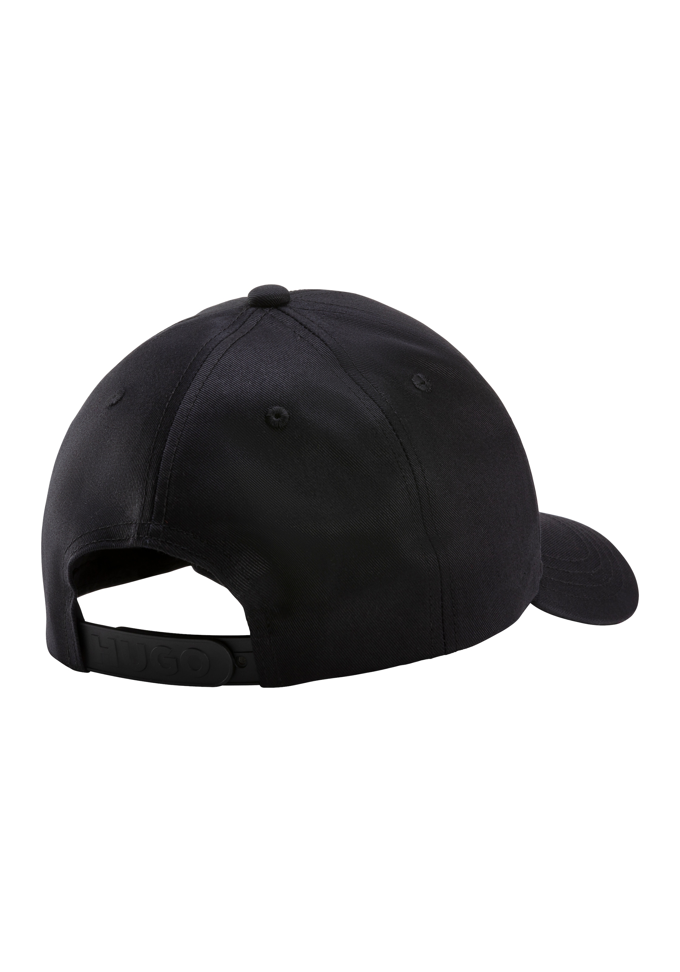 HUGO Fitted Cap »Jude-Stacked« mit 3D Logostickerei, verstellbarer Verschluss, unisex