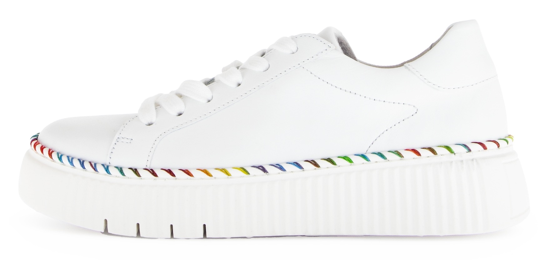 Gabor Baskets à plateforme  , Freizeitschuh, Halbschuh, Schnürschuh mit Kontrast-Rahmennaht