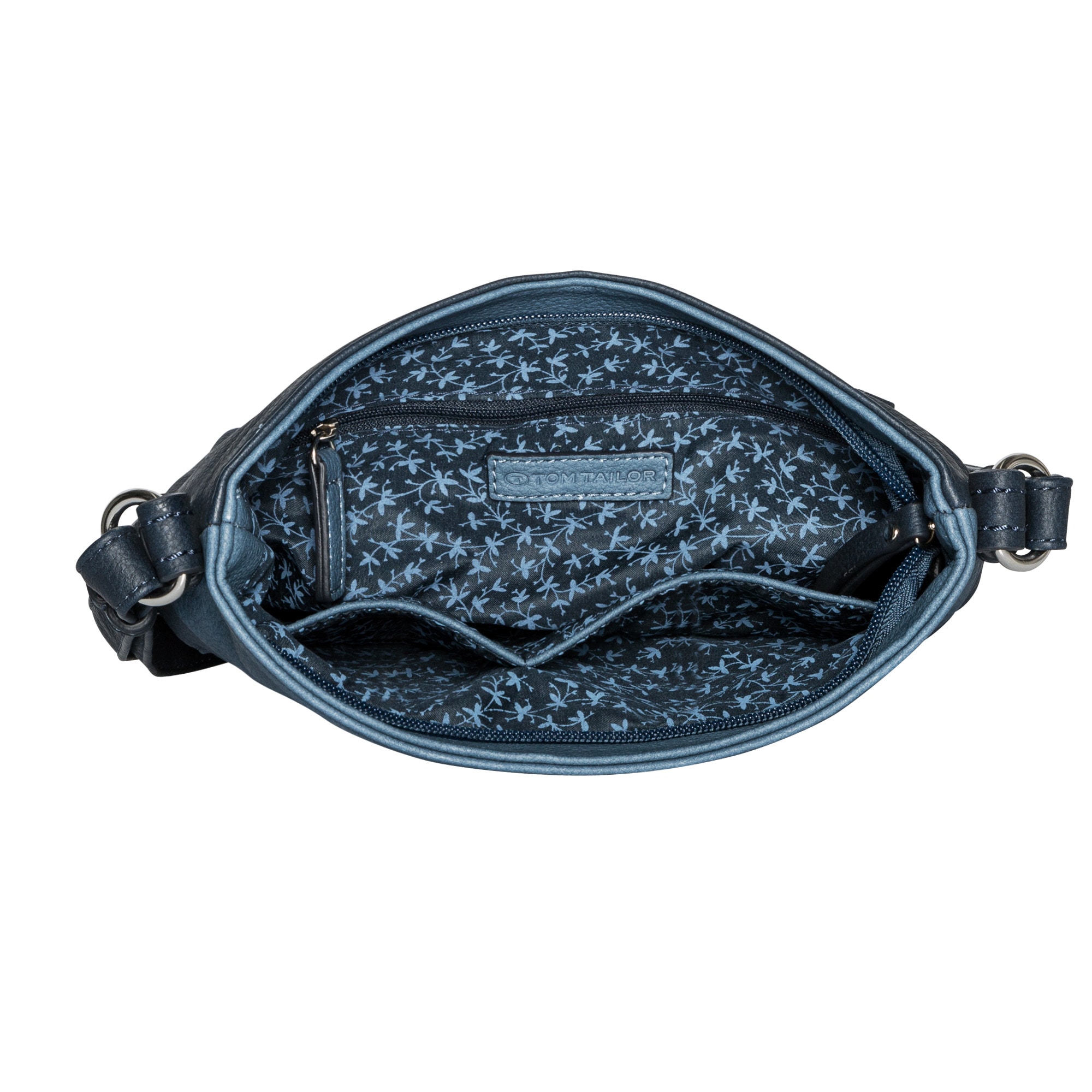 TOM TAILOR Umhängetasche »Ellen« schönes Color Blocking, hochglänzender Reissverschluss-Eyecatcher