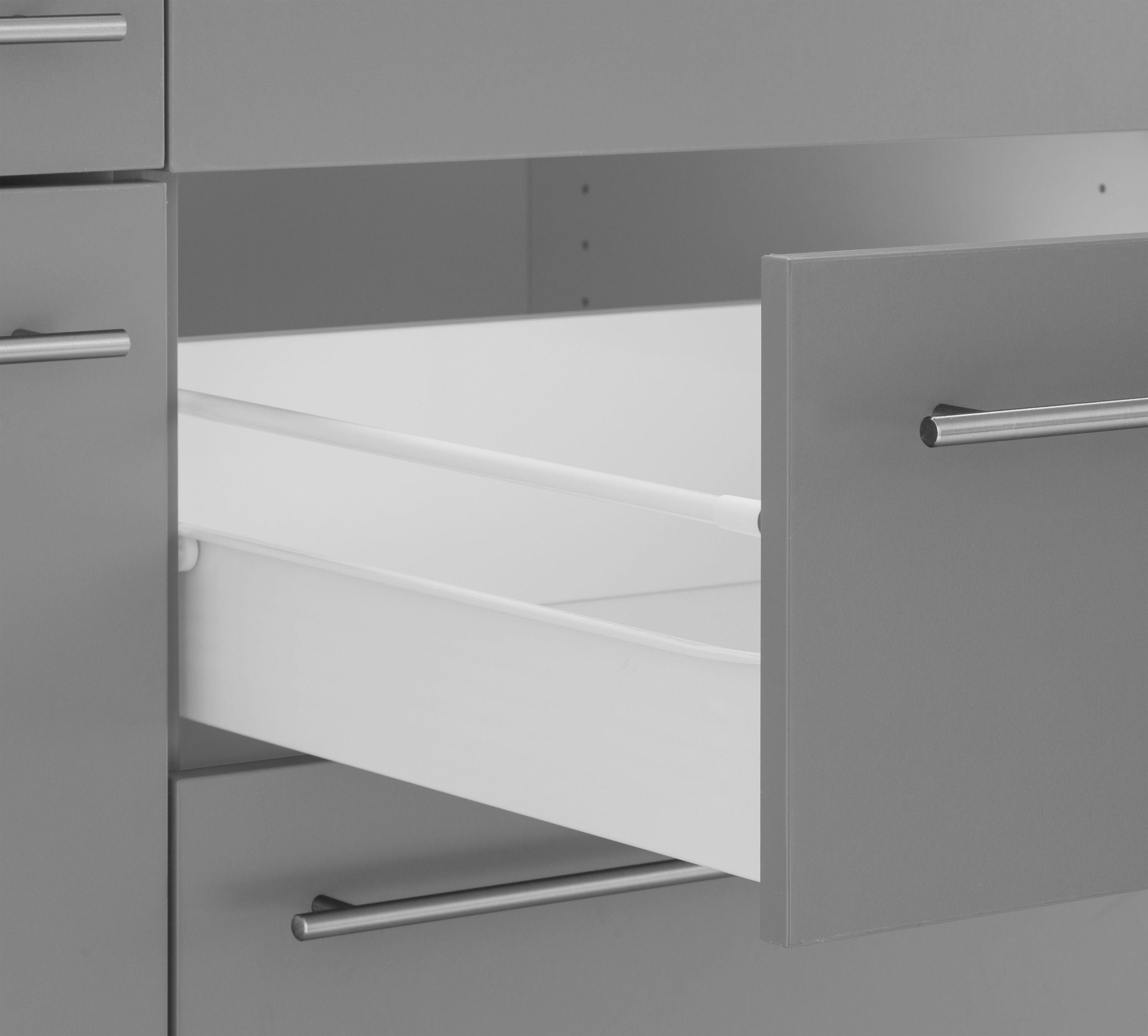 OPTIFIT Kücheninsel »Bern« Stellbreite 160x95 cm mit höhenverstellbaren Füssen, mit Metallgriffen