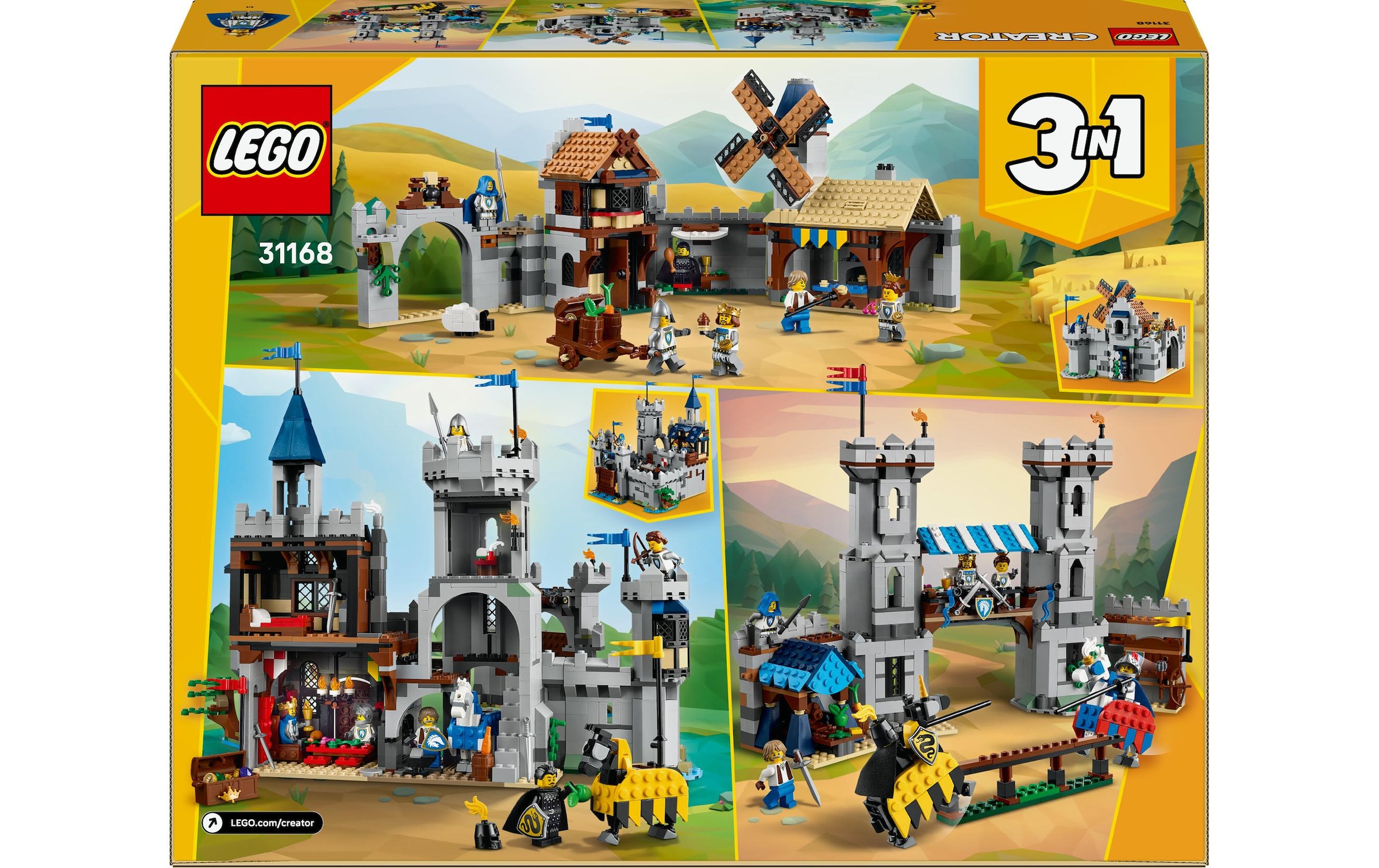 LEGO® Spielbausteine »LEGO® Creator Ritterburg im Mittelalter 31168«