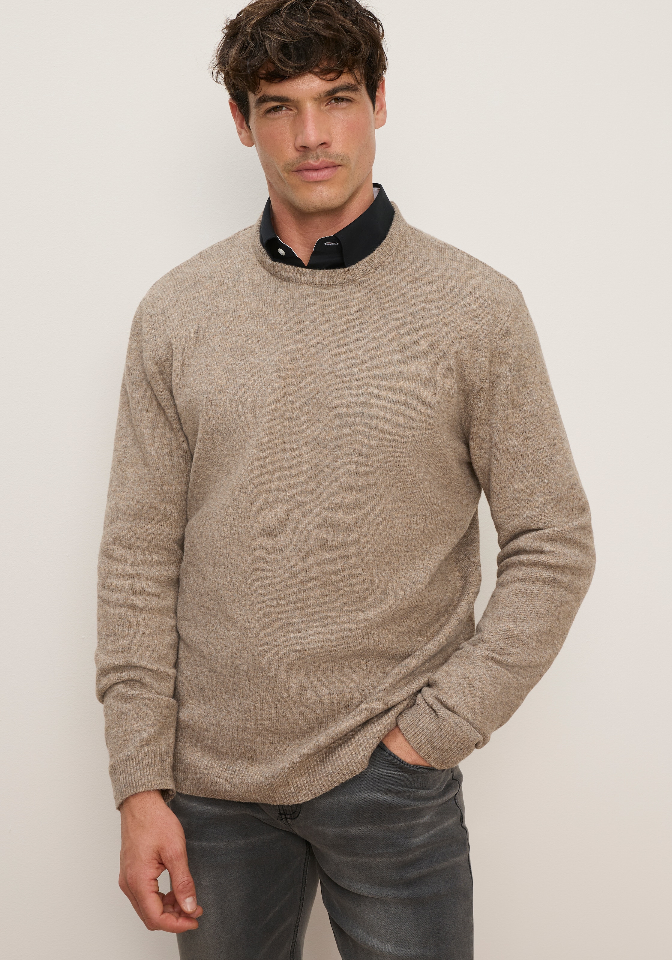 Bruno Banani Pull en tricot »in hochwertiger Wolloptik« aspect laine avec confort d'entretien facile. Sans sensation de démangeaison