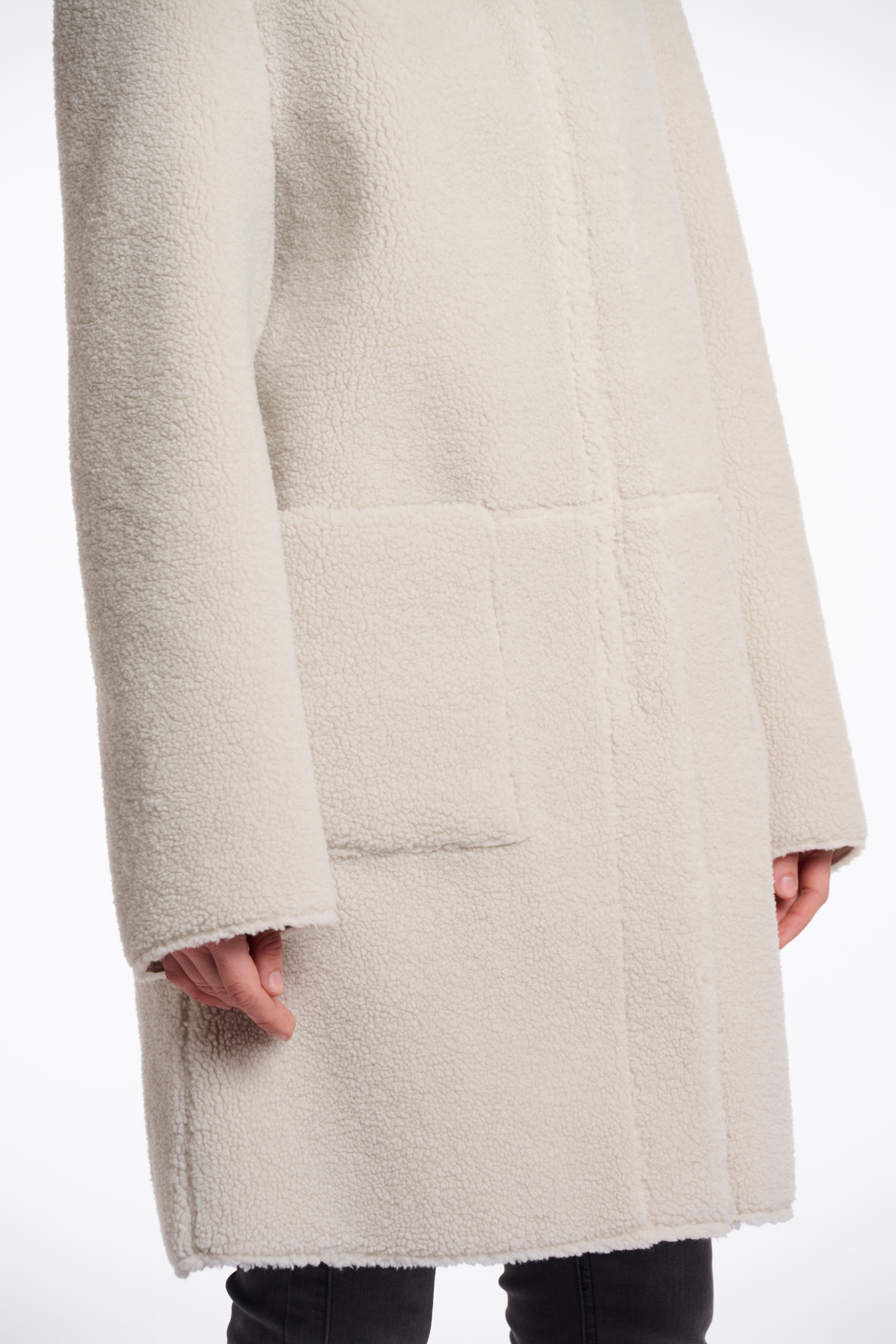 Rino & Pelle Kurzmantel »ALINA« mit Kunstleder-Details