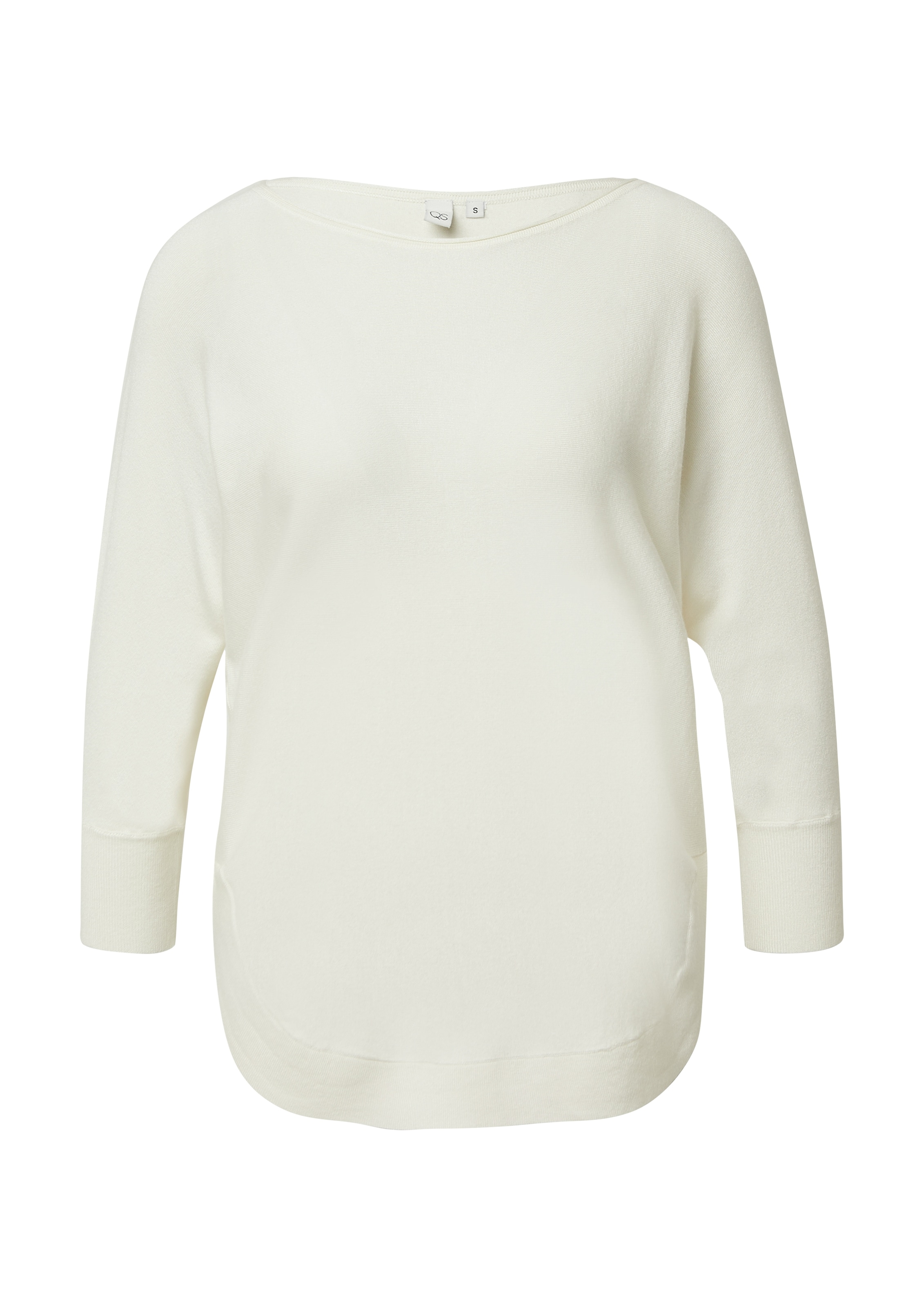 QS Pull en tricot mit Rippbündchen