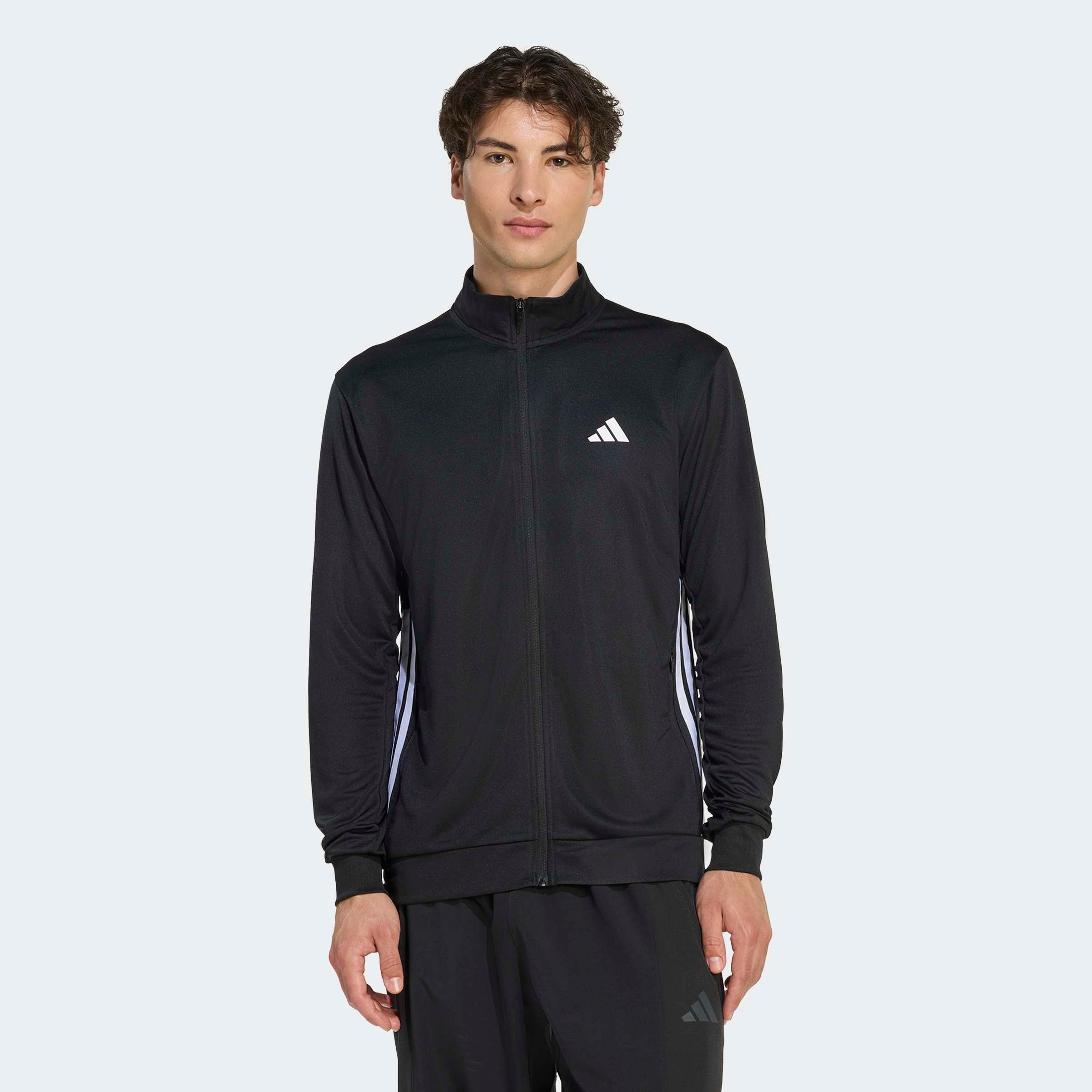 adidas Performance Veste d'entraînement »WORKOUT ESSENTIALS ALL-SET 3-STREIFEN KNIT«