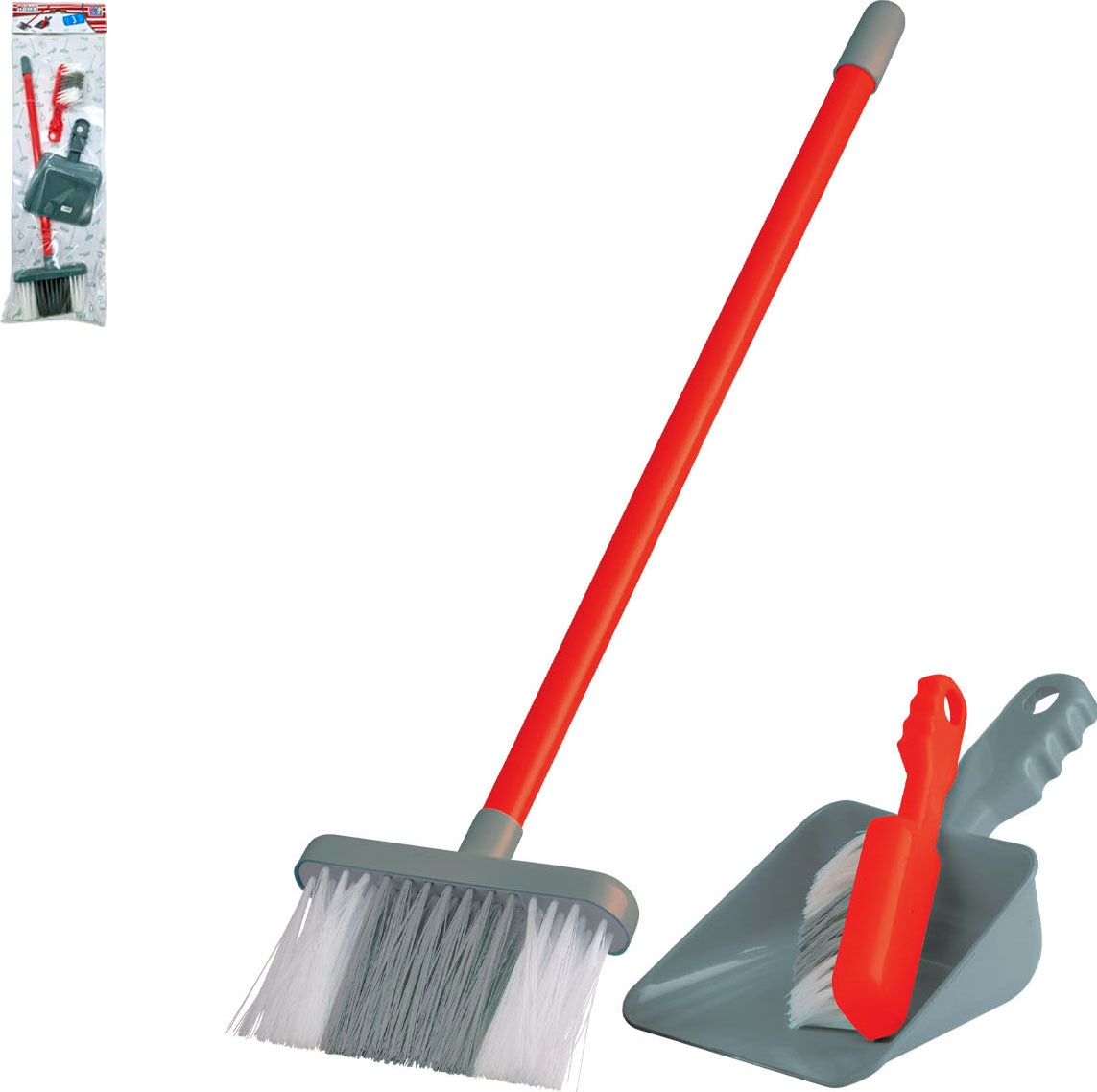 Happy People Kinder-Haushaltsset »Staubsauger und Putz-Set« mit Licht- und Soundeffekt