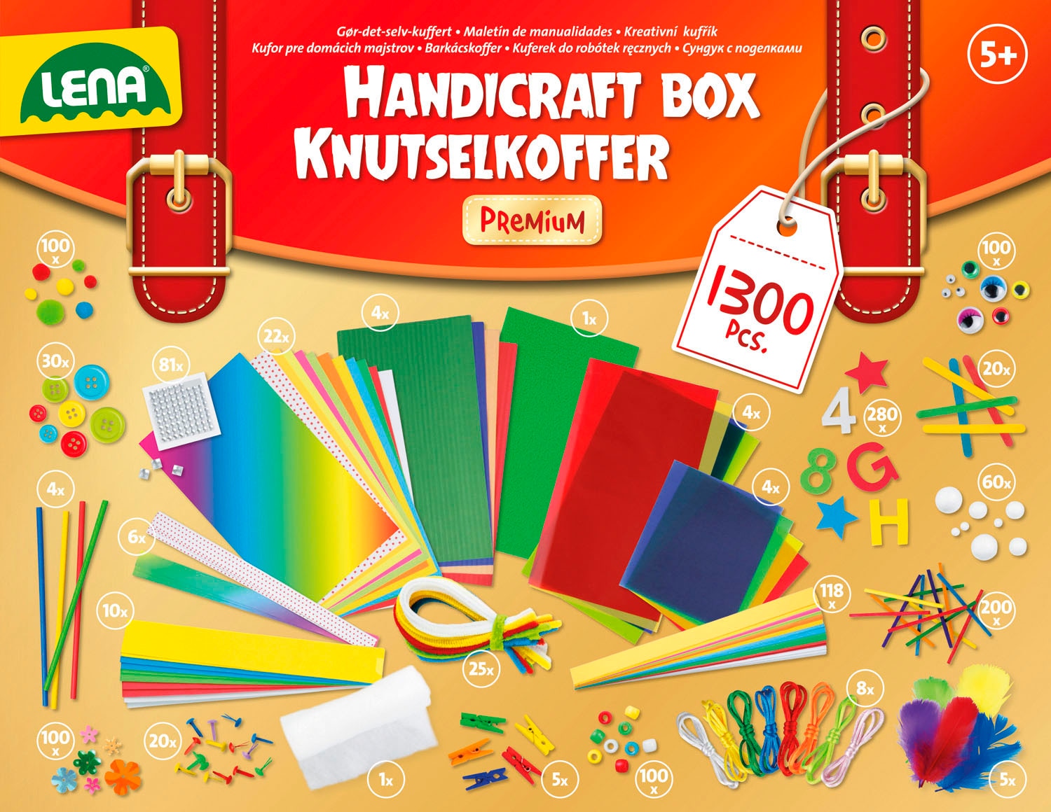 Lena® Kreativset »Bastelkoffer Premium«
