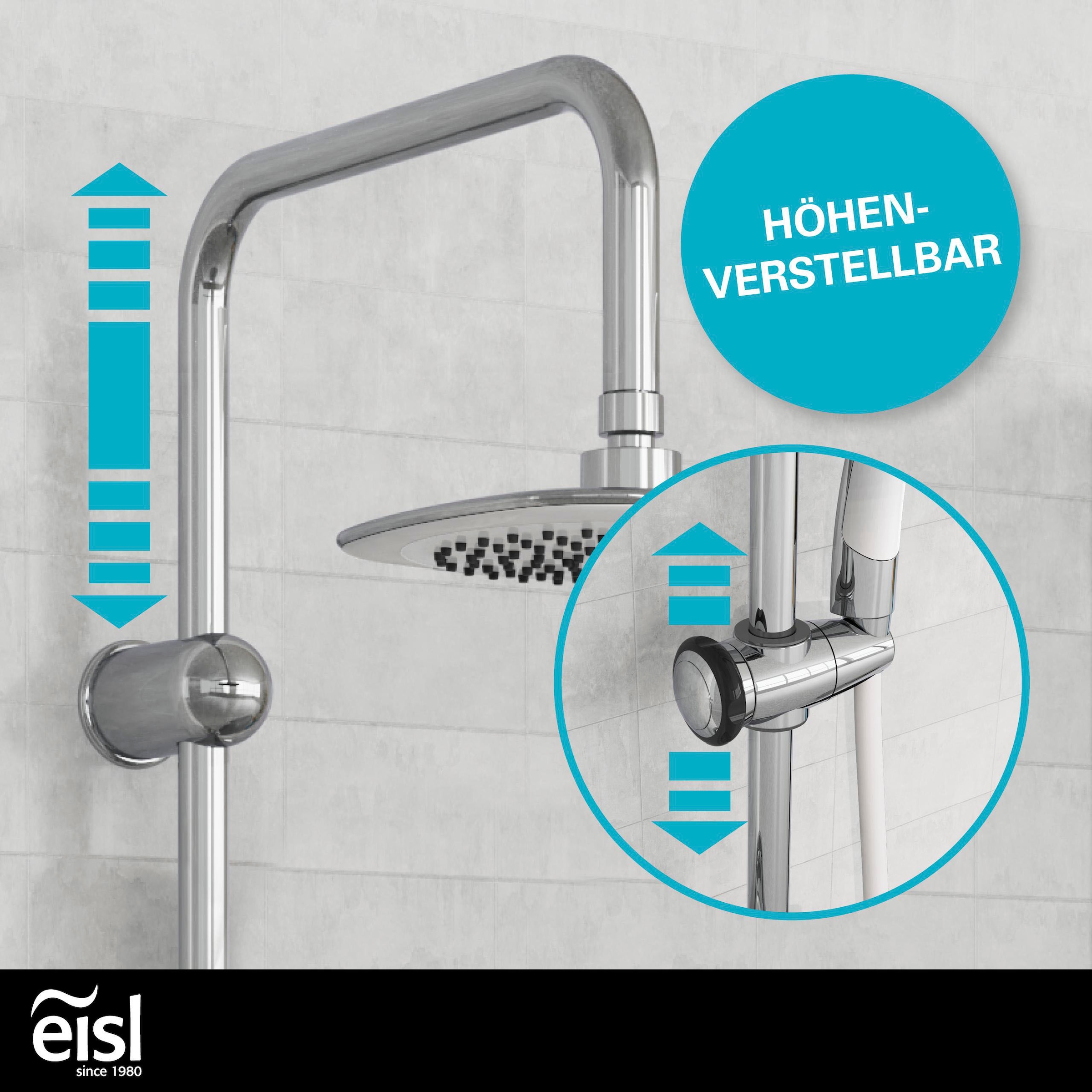 Eisl Brausegarnitur »DUSCHTRAUM« 3-fach verstellbare Wellness Handbrause mit Antikalk-Noppen