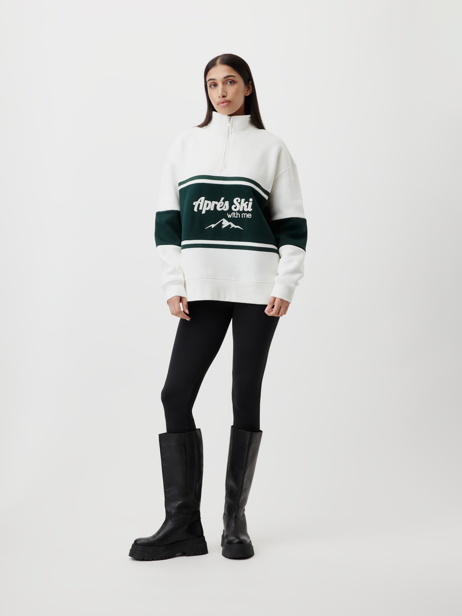 LeGer Sweat-shirt »Jenny, LeGer by Lena Gercke«, Col montant avec fermeture éclair
