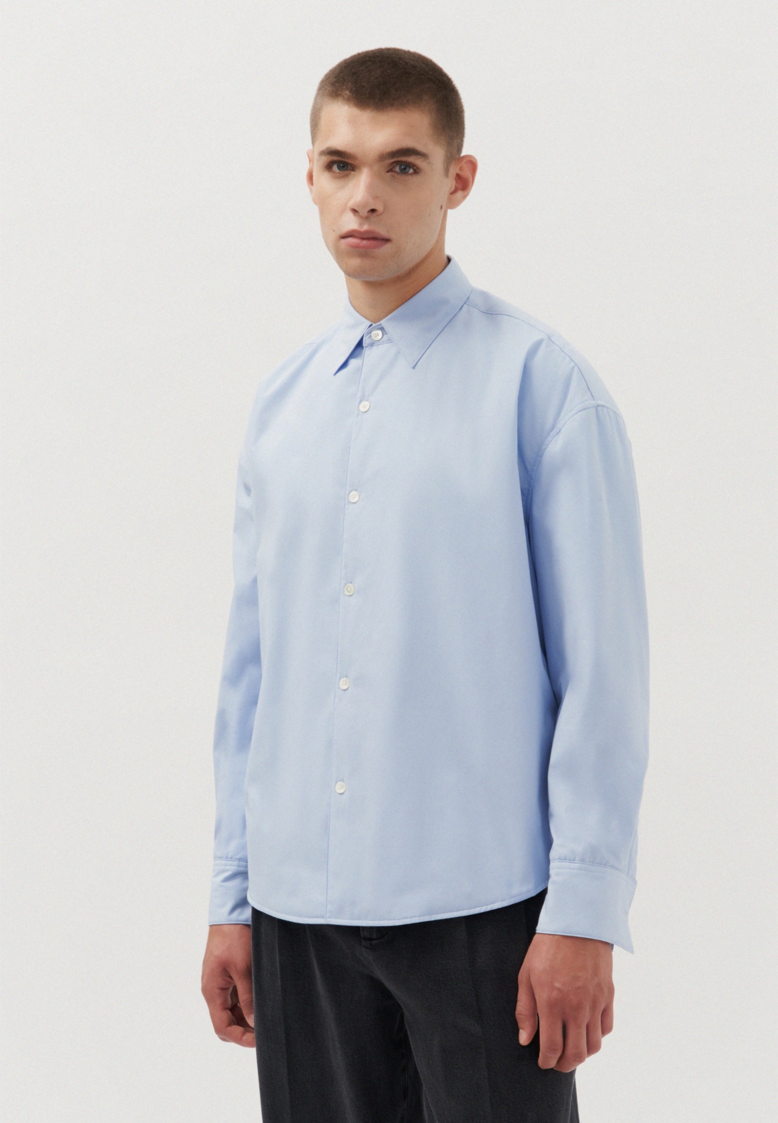 studio seidensticker Businesshemd »Studio« Oversized Langarm Kentkragen Uni