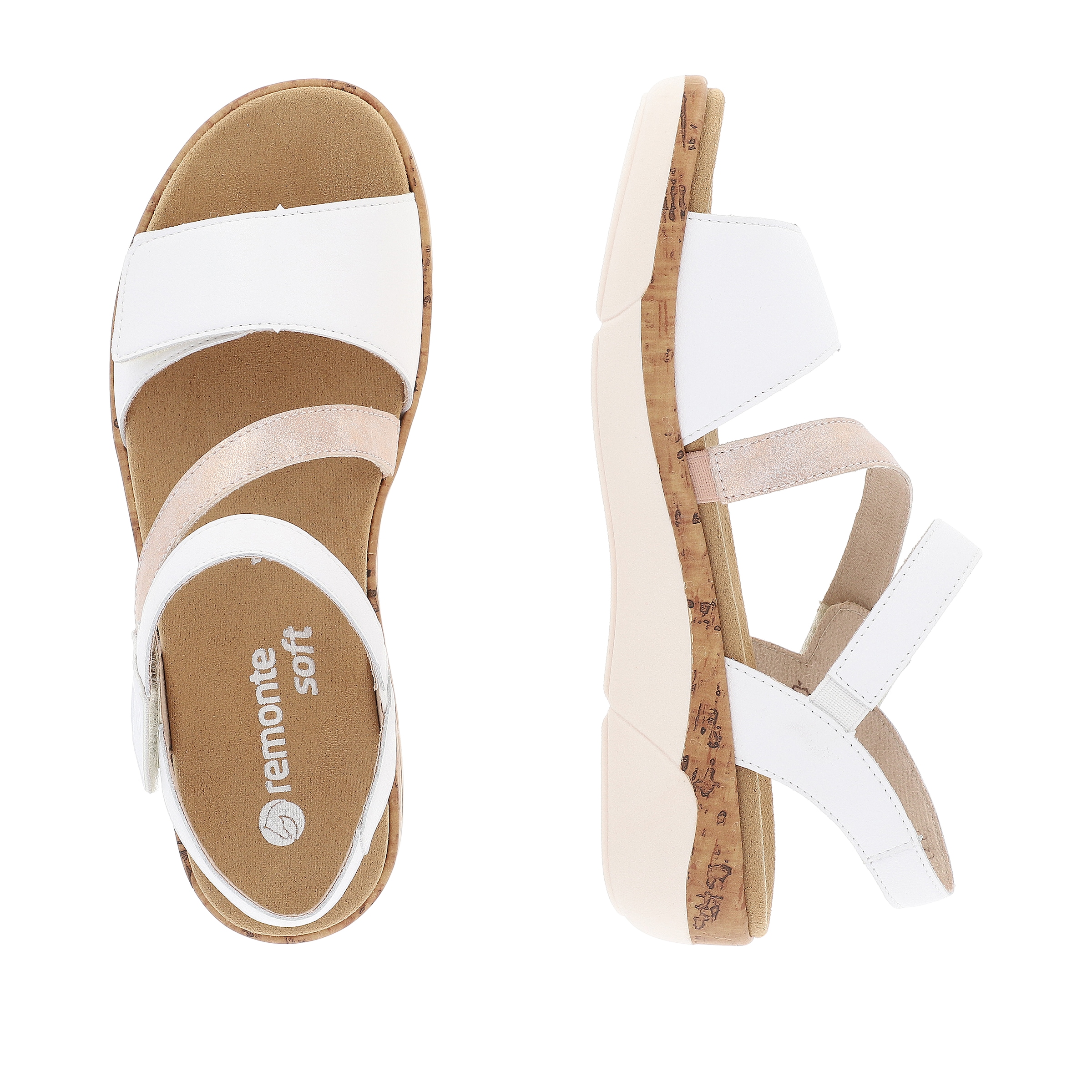 Remonte Keilsandalette  , Sommerschuh, Klettschuh, Riemchensandale mit Softfussbett
