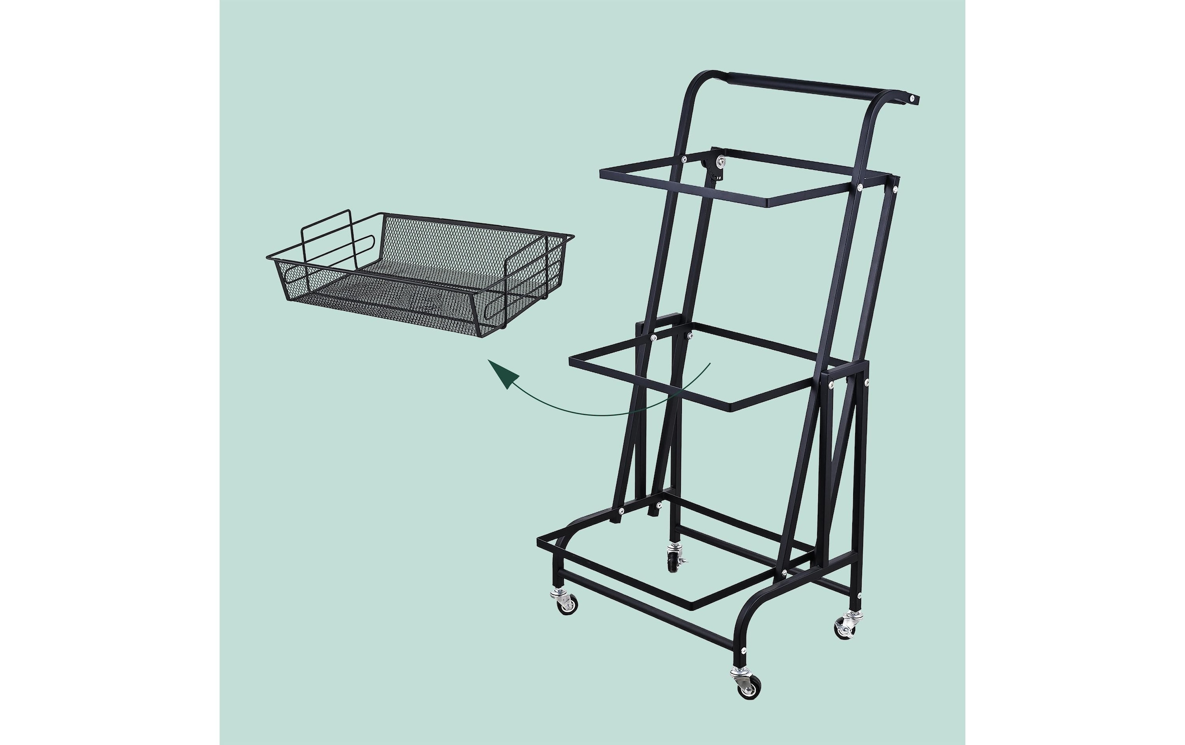 relaxdays Chariot de cuisine »44 x 94.5 x 30 cm«