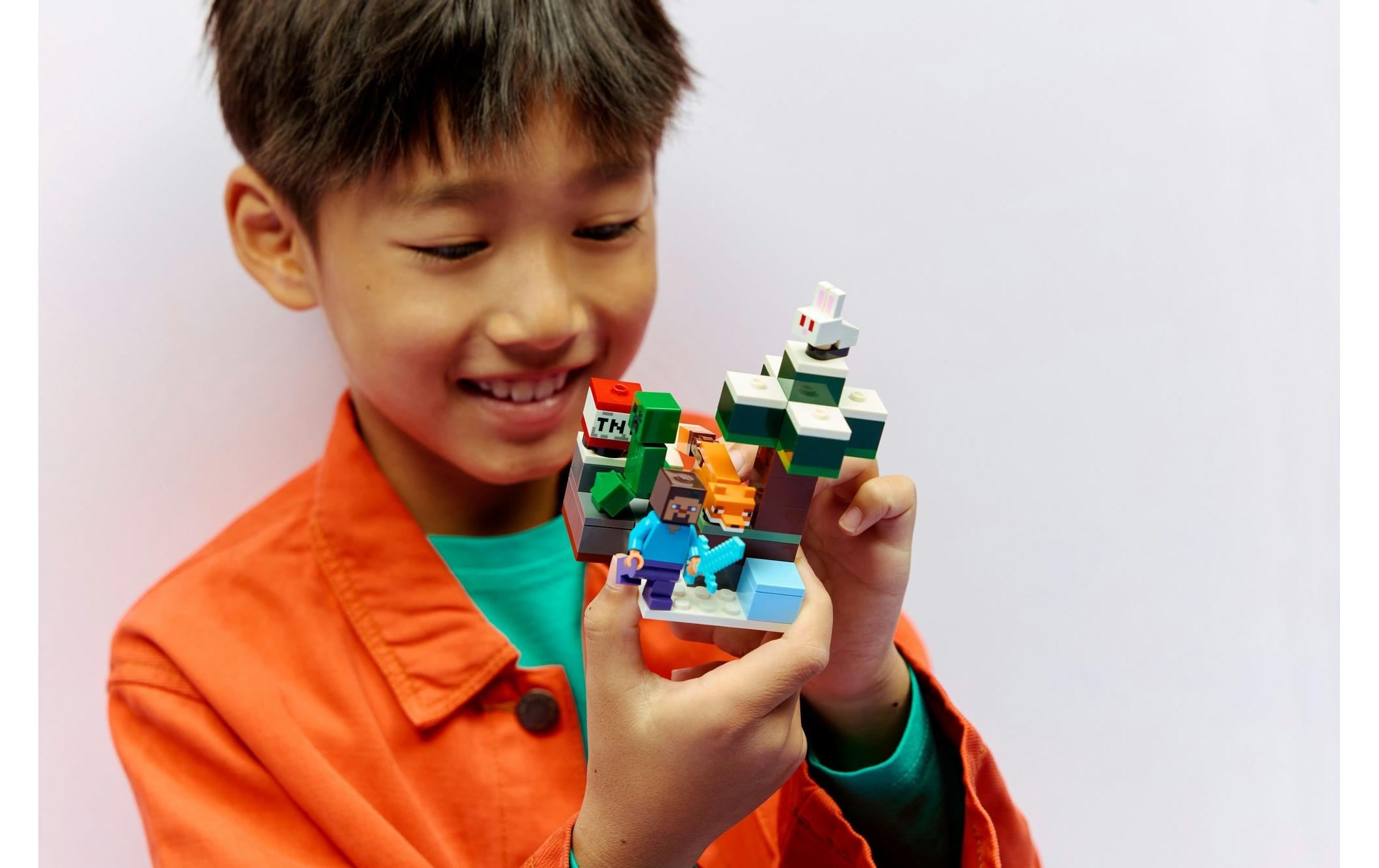   Konstruktionsspielsteine »Minecraft Steves Abenteuer in der Taiga 21583« Kategorie: Fantasy-Welt