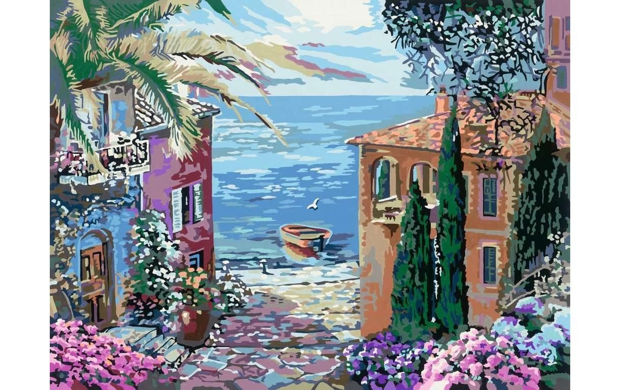 Ravensburger Malen nach Zahlen »CreArt, Mediterranean Landscape« Made in Europe