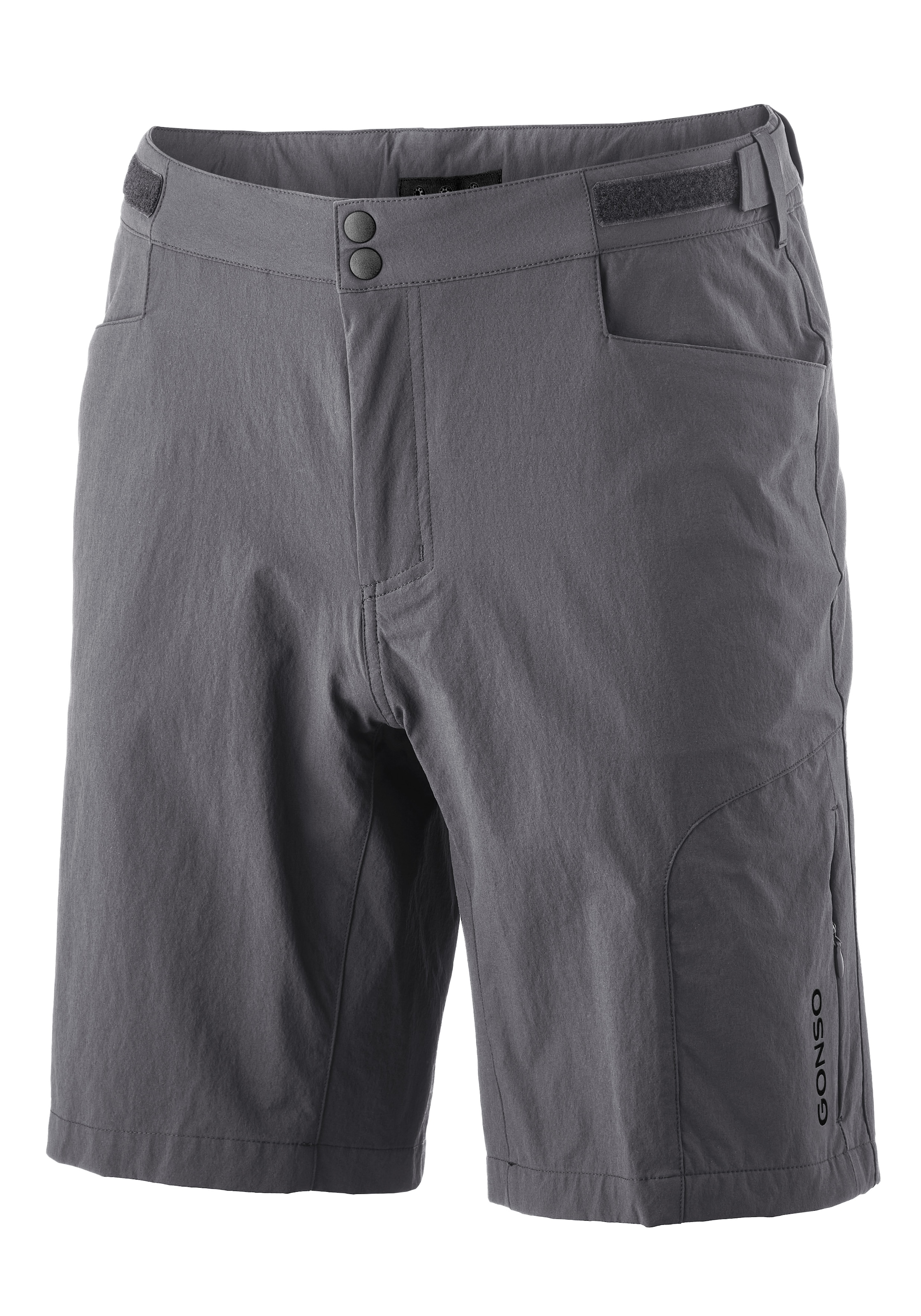 Gonso Pantalon de vélo »Adventure Shorts M«  Herren Radhose mit einknöpfbarer Radunterhose mit Sitzpolster