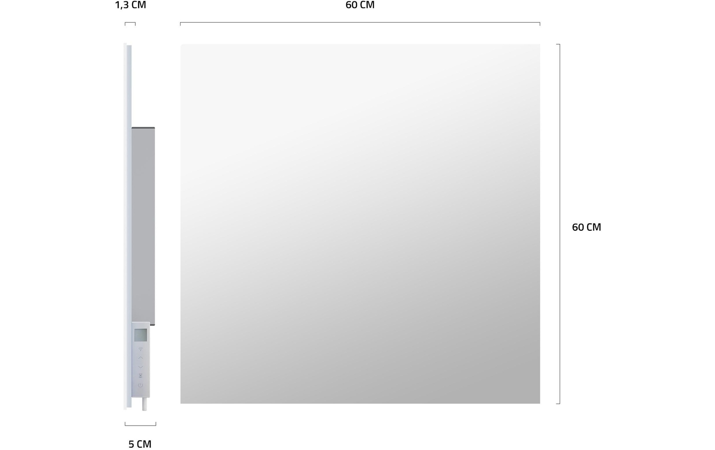 Hombli Chauffage infrarouge »smartes Infrarot Glas Heizpanel 400W Spiegel«