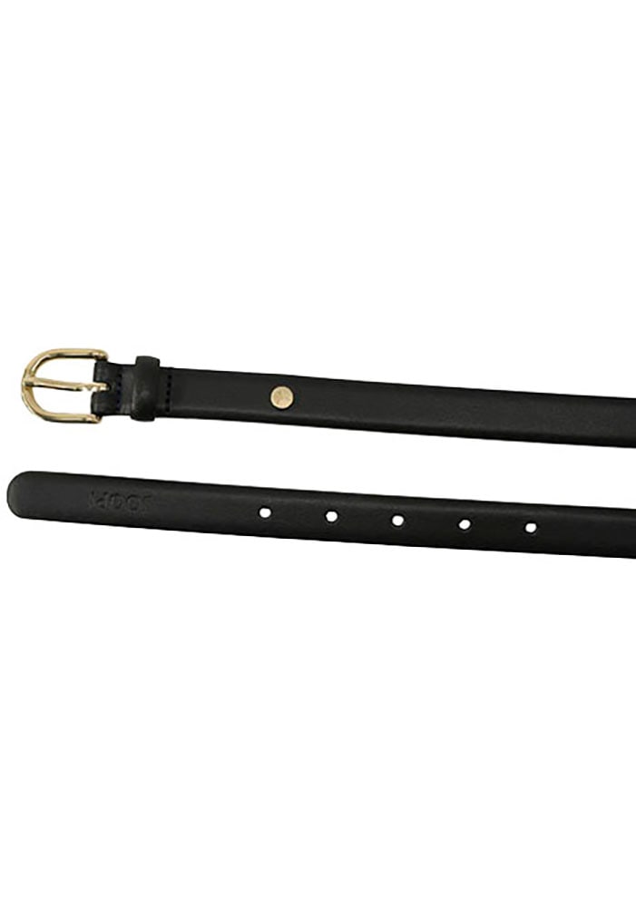 JOOP! Ledergürtel Breite 2 cm, mit Gold-Schliesse und Logo-Plakette