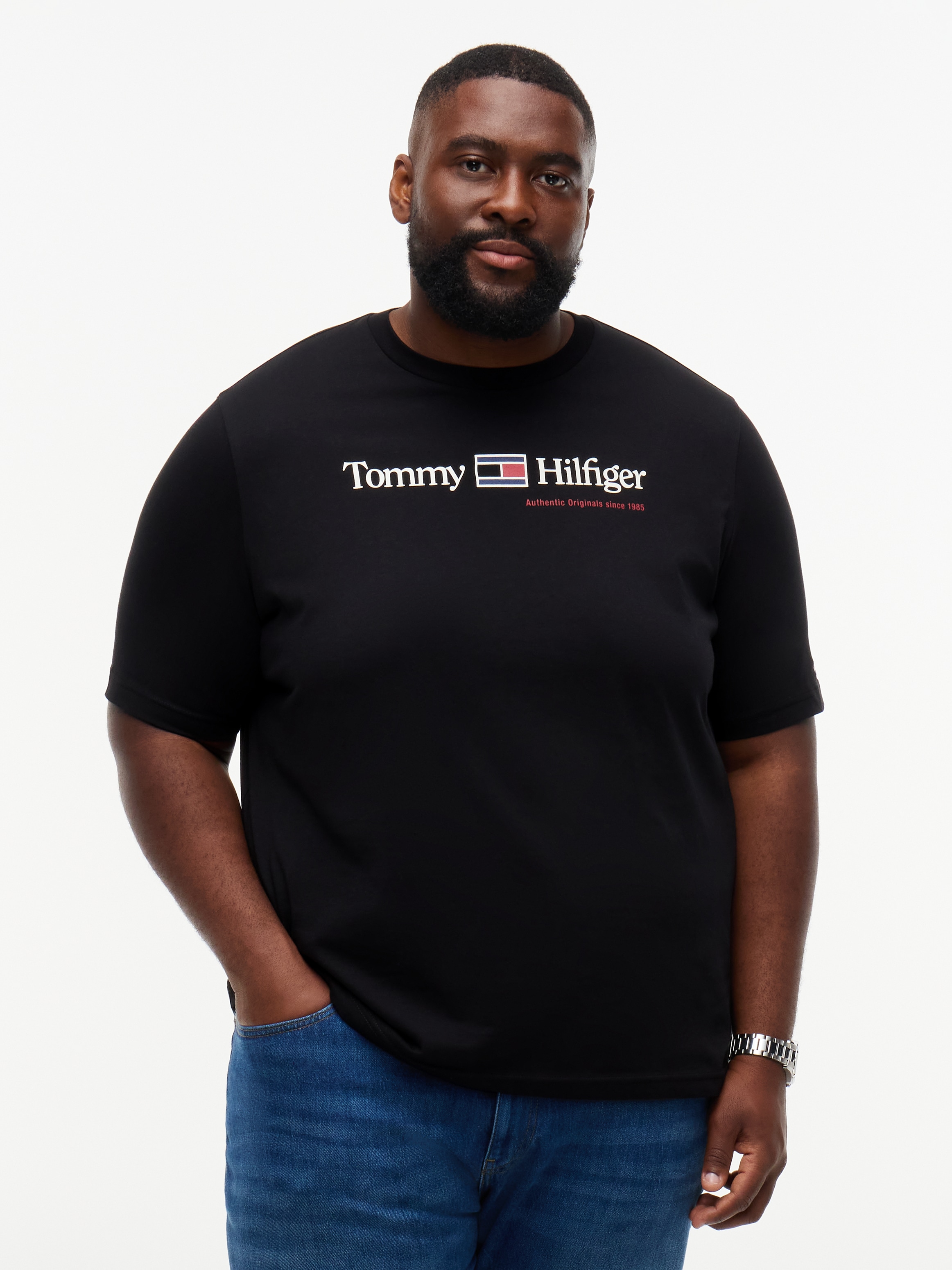 Tommy Hilfiger Big & Tall T-Shirt »BT-BRAND LOVE RWB GRAPHIC« Grosse Grössen