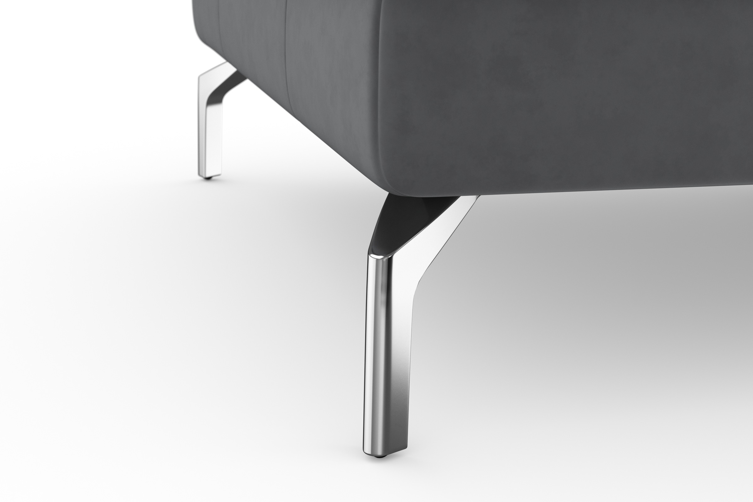 sit&more Wohnlandschaft »Bendigo U-Form« inklusive Sitztiefenverstellung, Bodenfreiheit 15 cm, in 2 Fussfarben