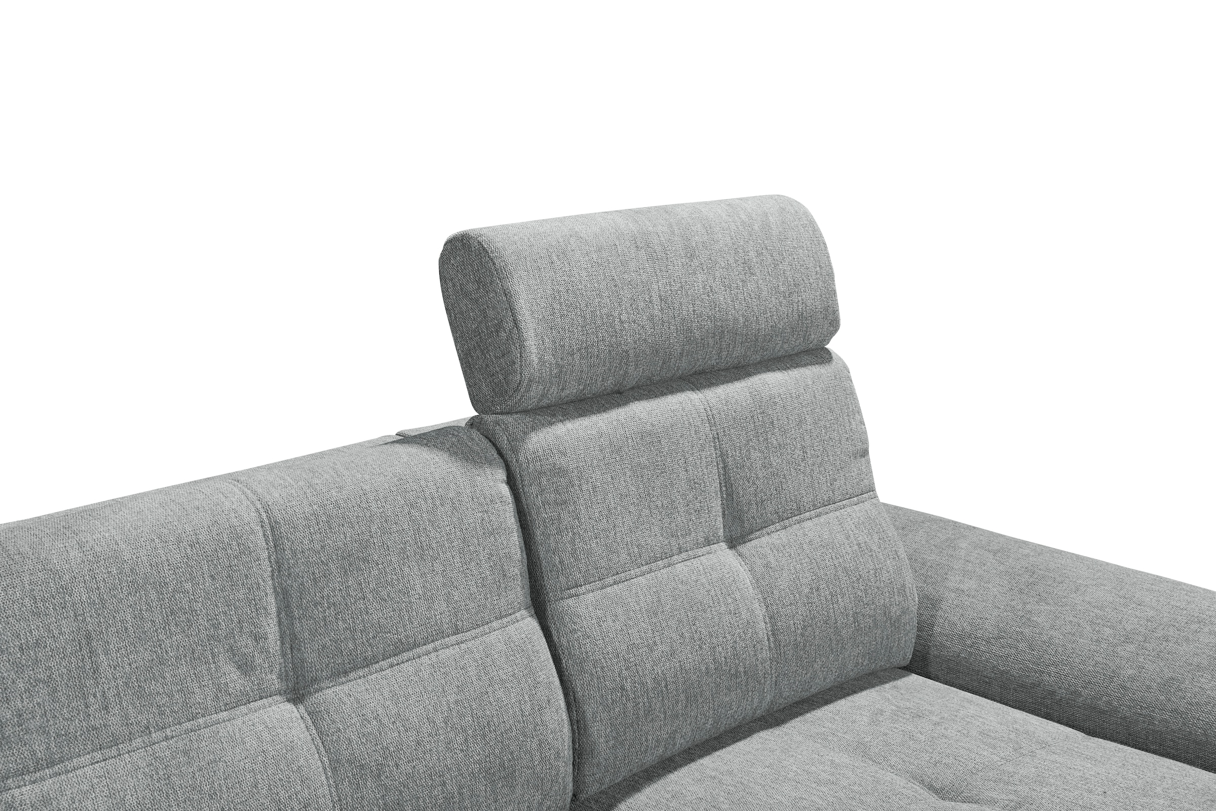 ED EXCITING DESIGN Canapé d'angle »Altona L-Form« mit Bettfunktion, Bettkasten, Armteilverstellung & Kopfstützen