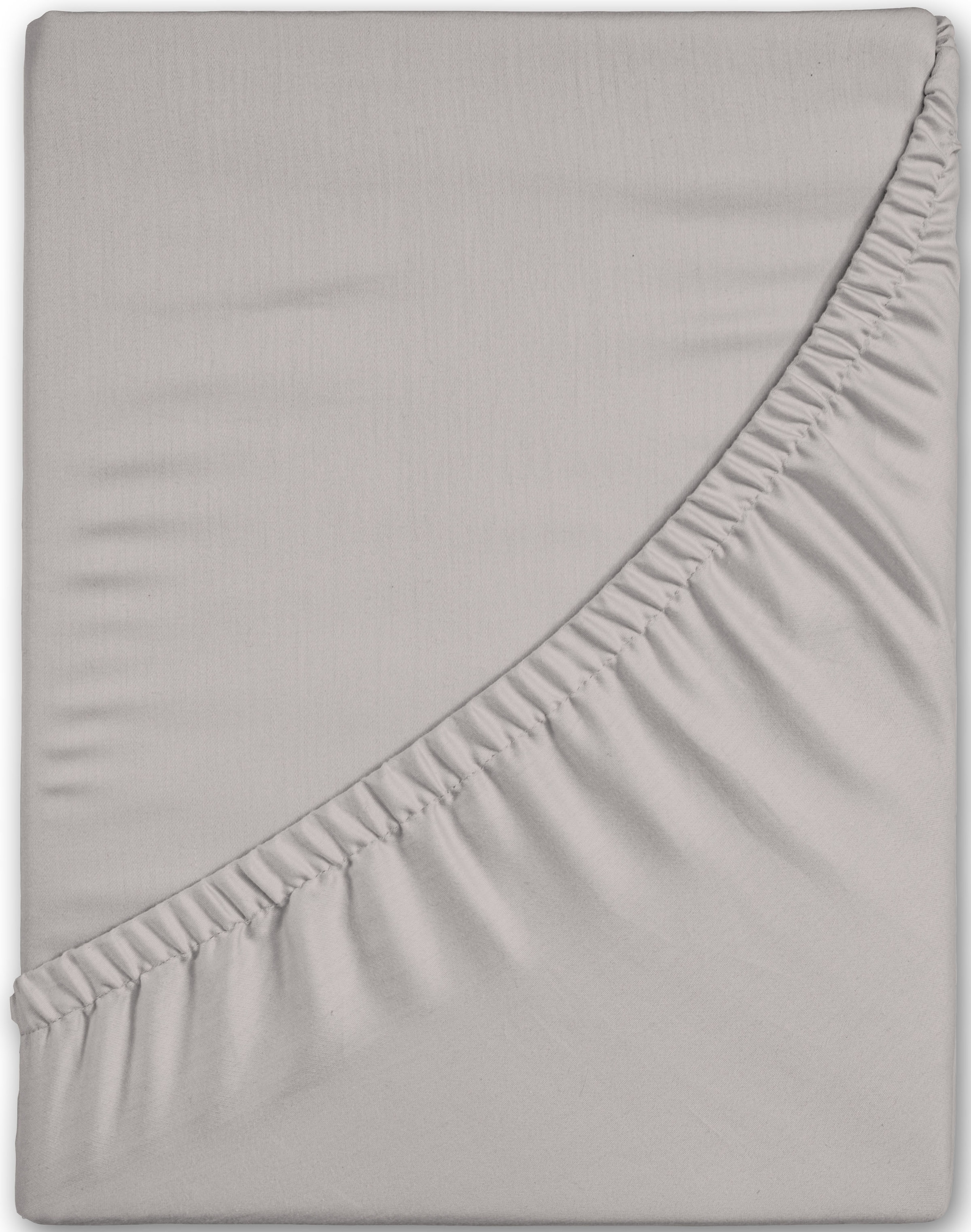 good morning Spannbettlaken »Renforcé Good Morning« 100% Baumwolle, Renforcé, Rundumgummi, bis 25 cm höhe, 80x200, Weiss