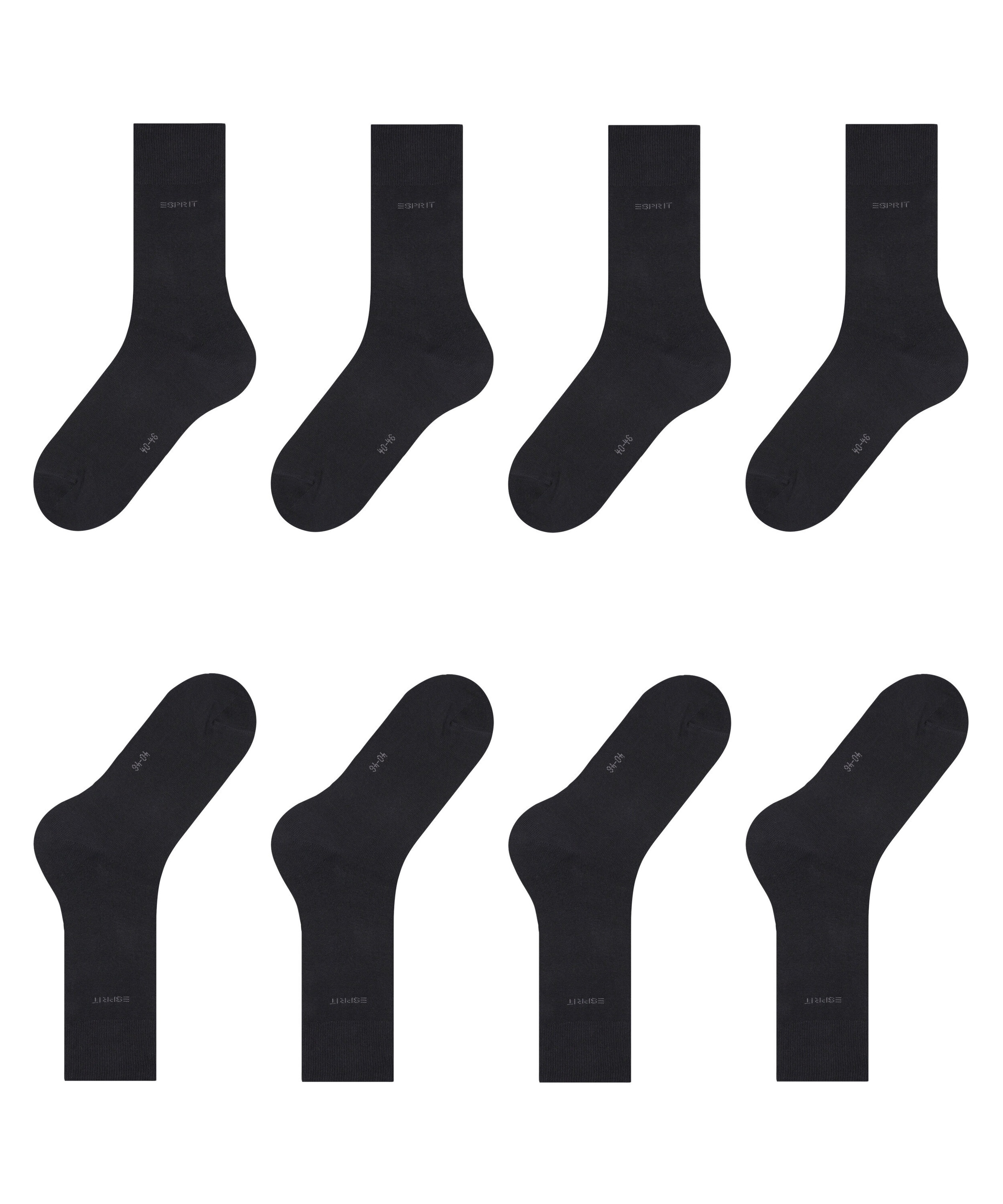 Esprit Chaussettes »Solid« Chaussettes unies, pack avantage basique, hauteur mollet
