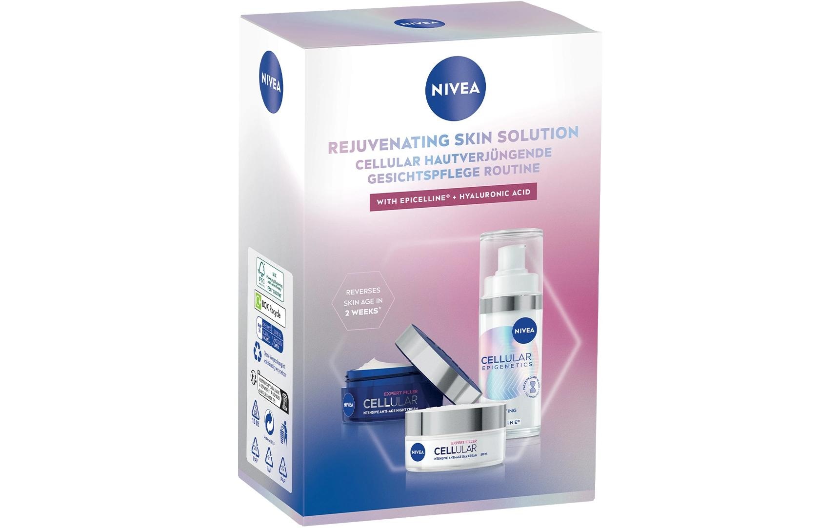 Nivea Gesichtspflege-Set »NIVEA CELLULAR Hautverjüngende Gesichtspflege Routine Set«