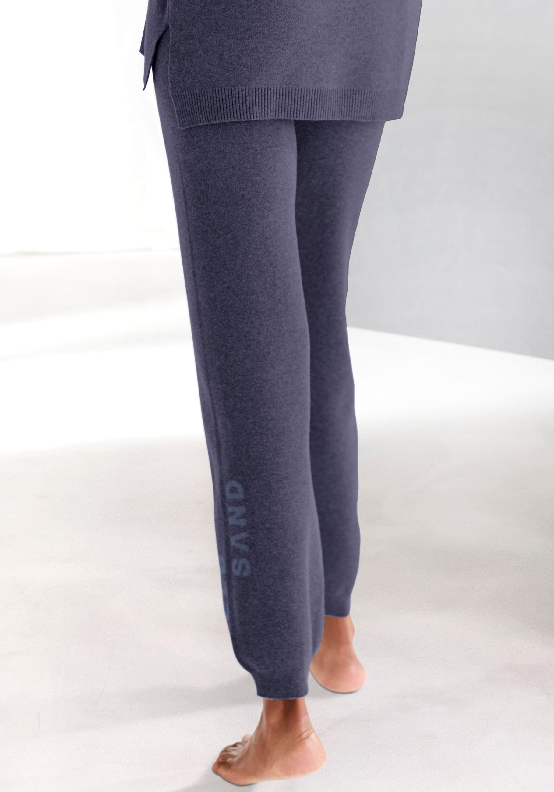 Elbsand Strickhose  mit eingestricktem Logo, aus hochwertigen Feinstrick, Loungewear