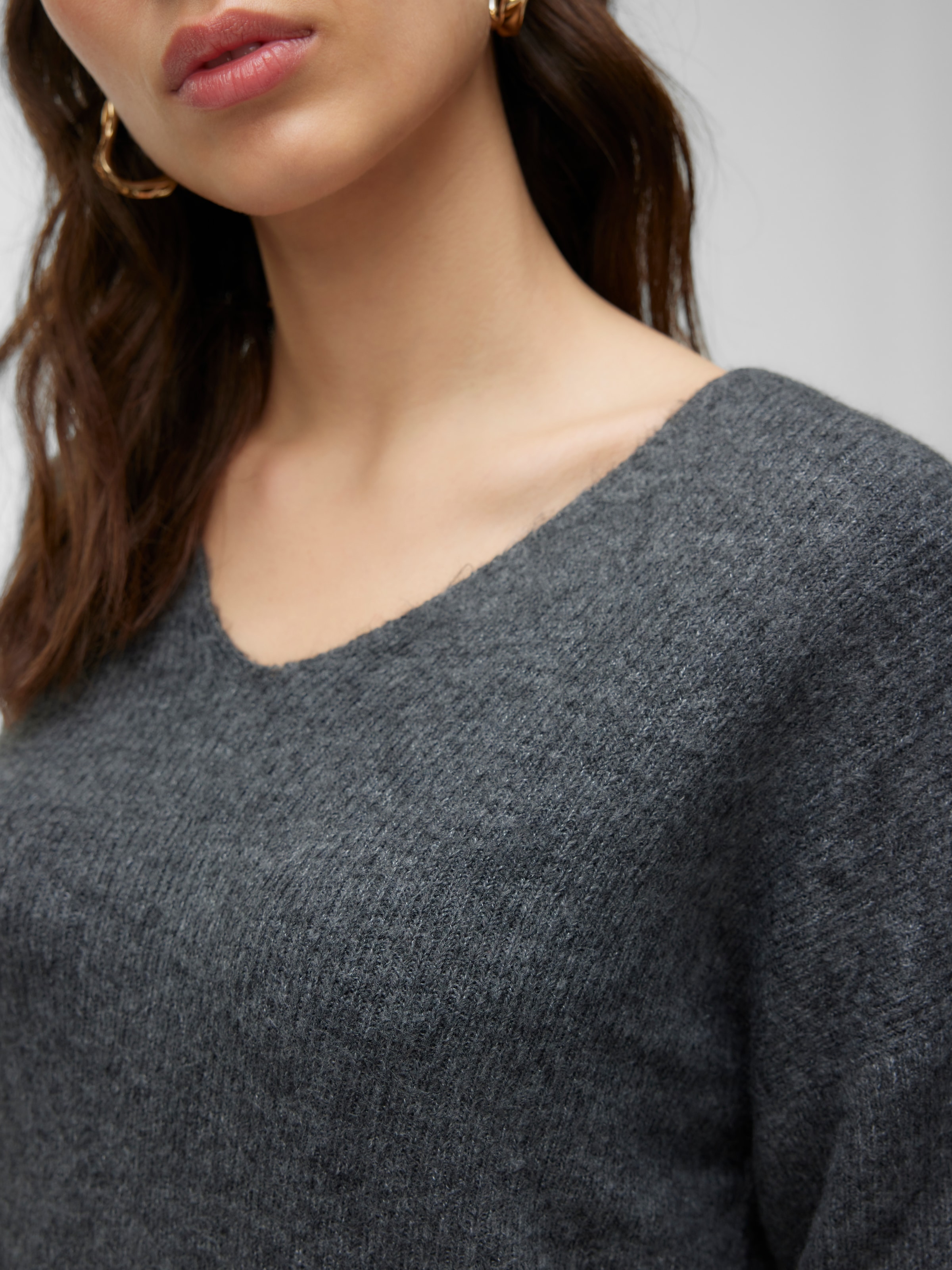 Vero Moda Pull col V »VMCREWLEFILE LS V-NECK BLOUSE NOOS«