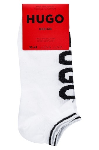 BOSS Chaussettes d'affaires »2P AS Logo CC« Packung, 2er Pack, 2 cuis tlg. mit grossem HUGO Logo-Schriftzug