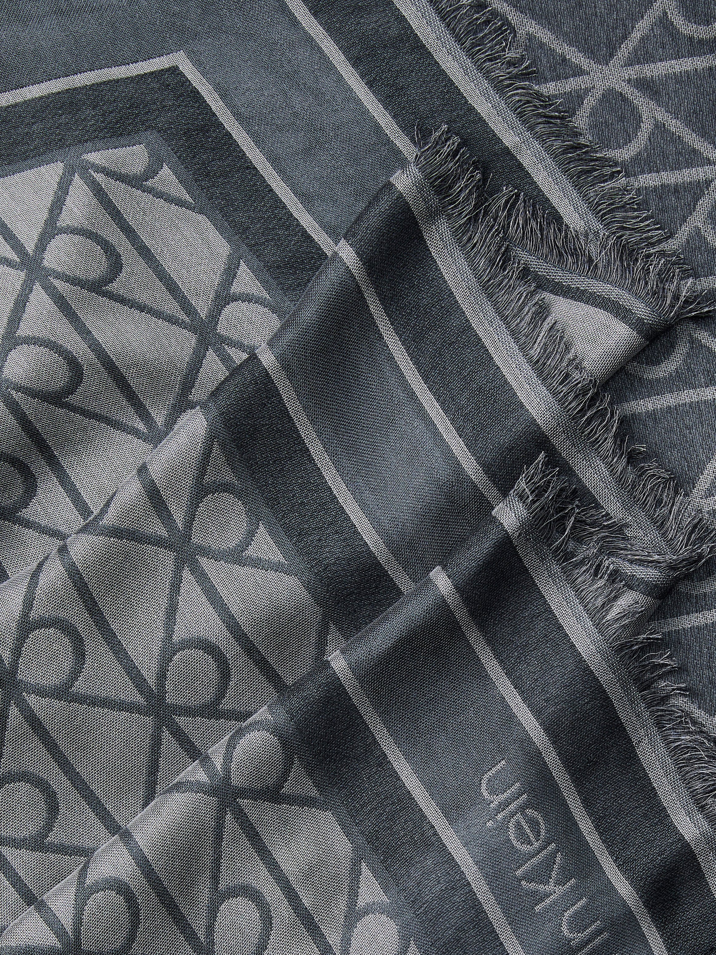 Calvin Klein Foulard de mode »EMBLEM AOP JACQUARD SQUARE SCARF« Mit Markenlabelmusterung