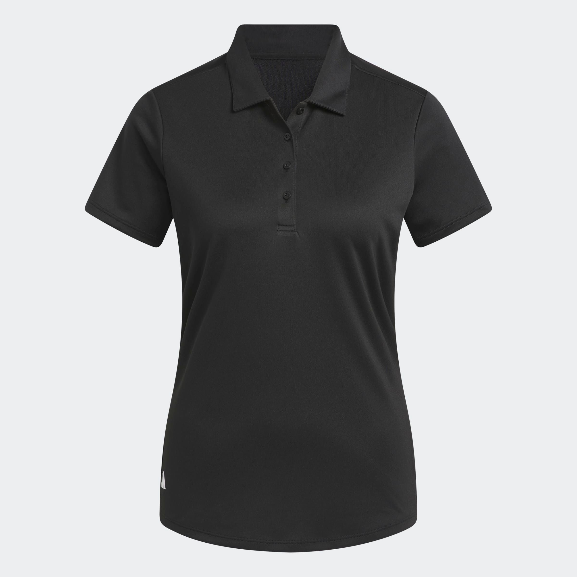adidas Performance Poloshirt »SOLID PERFORMANCE SHORT SLEEVE FÜR DAMEN« mit Druckknopfverschluss, aus Polyester, leichtes Pikeematerial