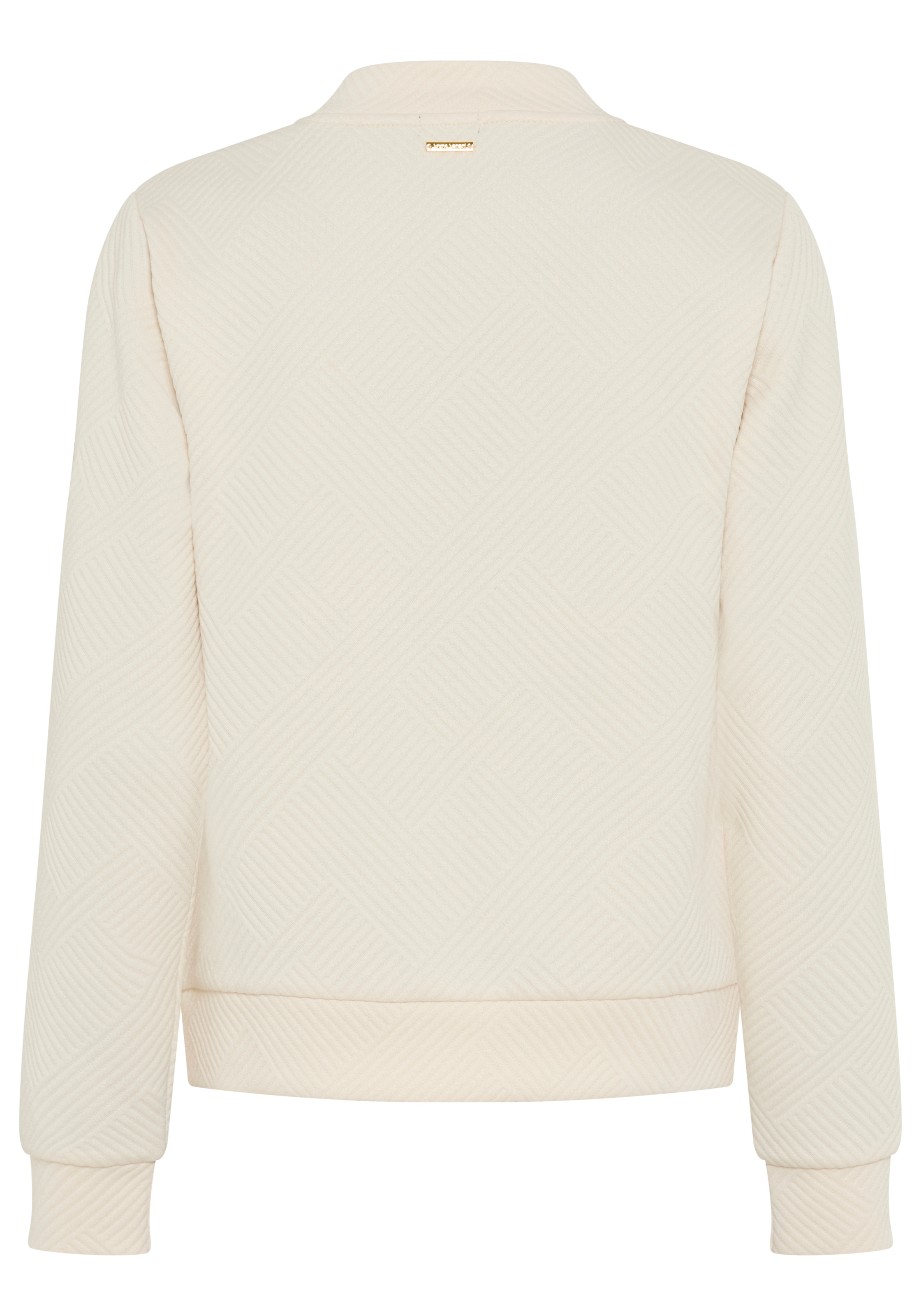 Bruno Banani Veste sweat im lässigen Bomberjacken-Stil mit Strukturmuster