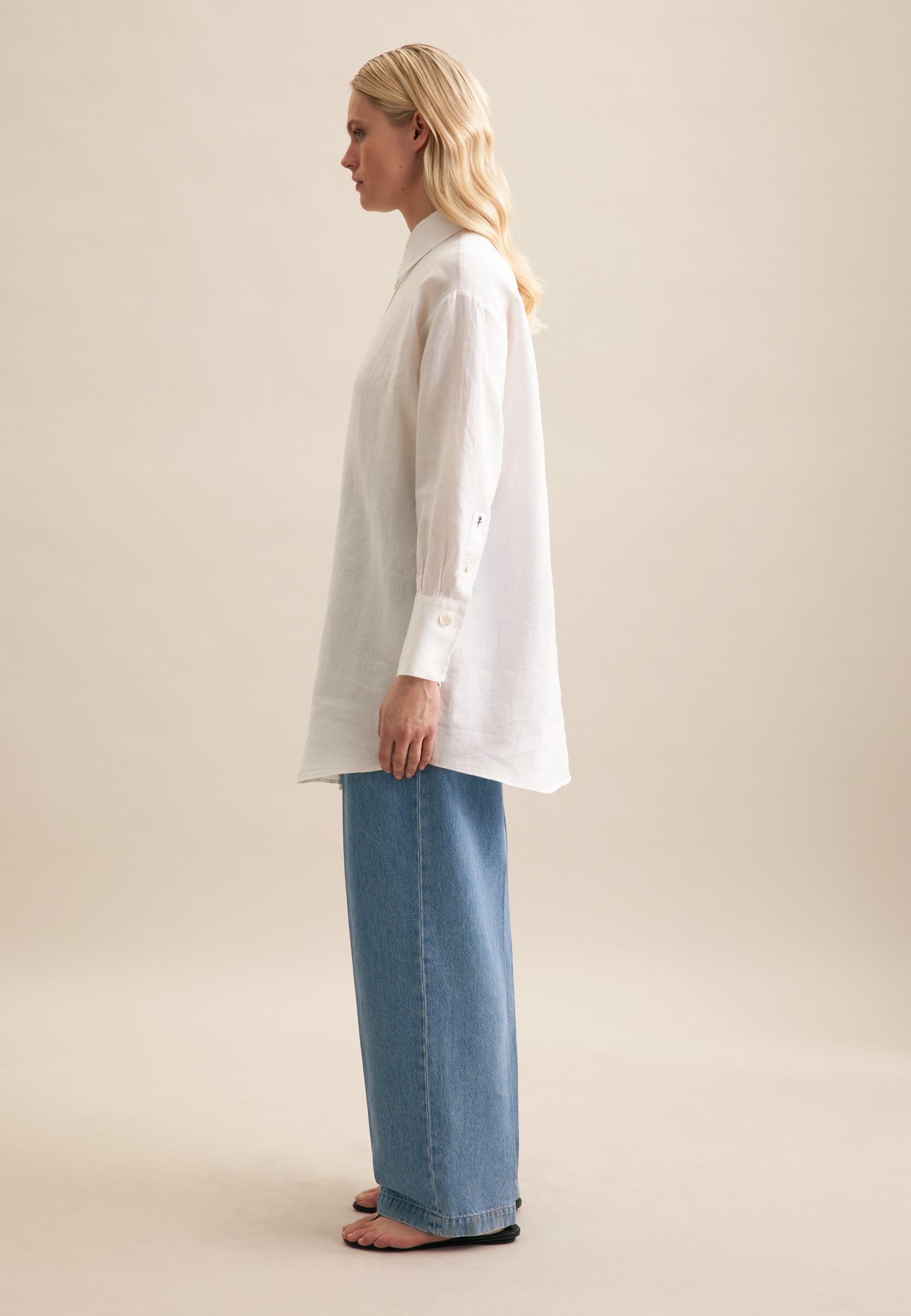 seidensticker Blouse chemise »Schwarze Rose« Langarm Kragen Uni