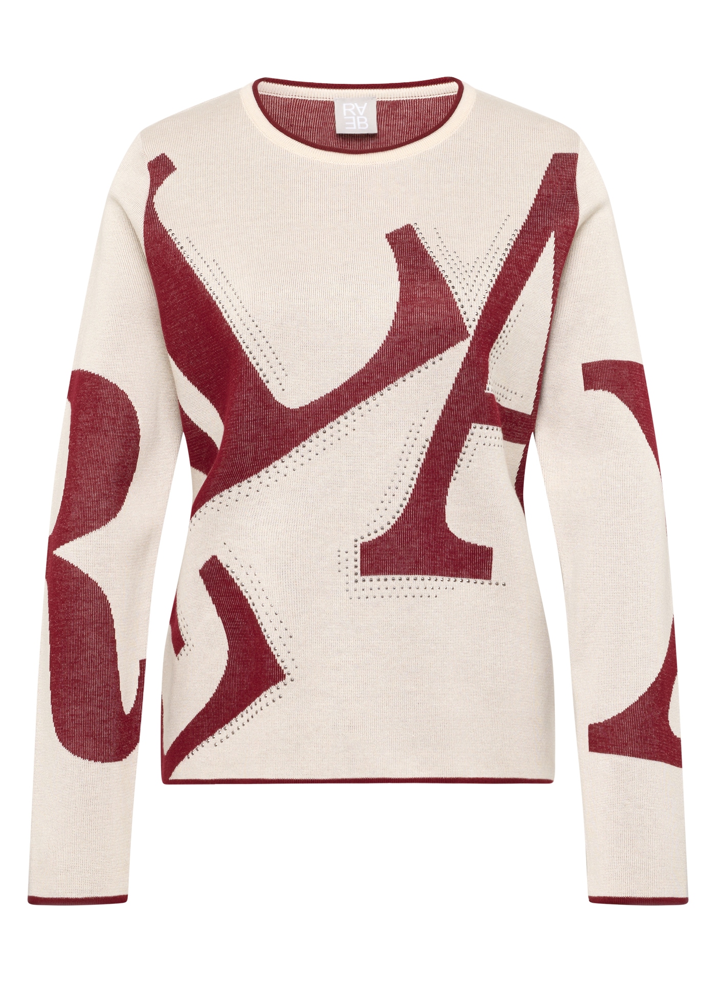 Rabe Pull en tricot mit grafischem Muster