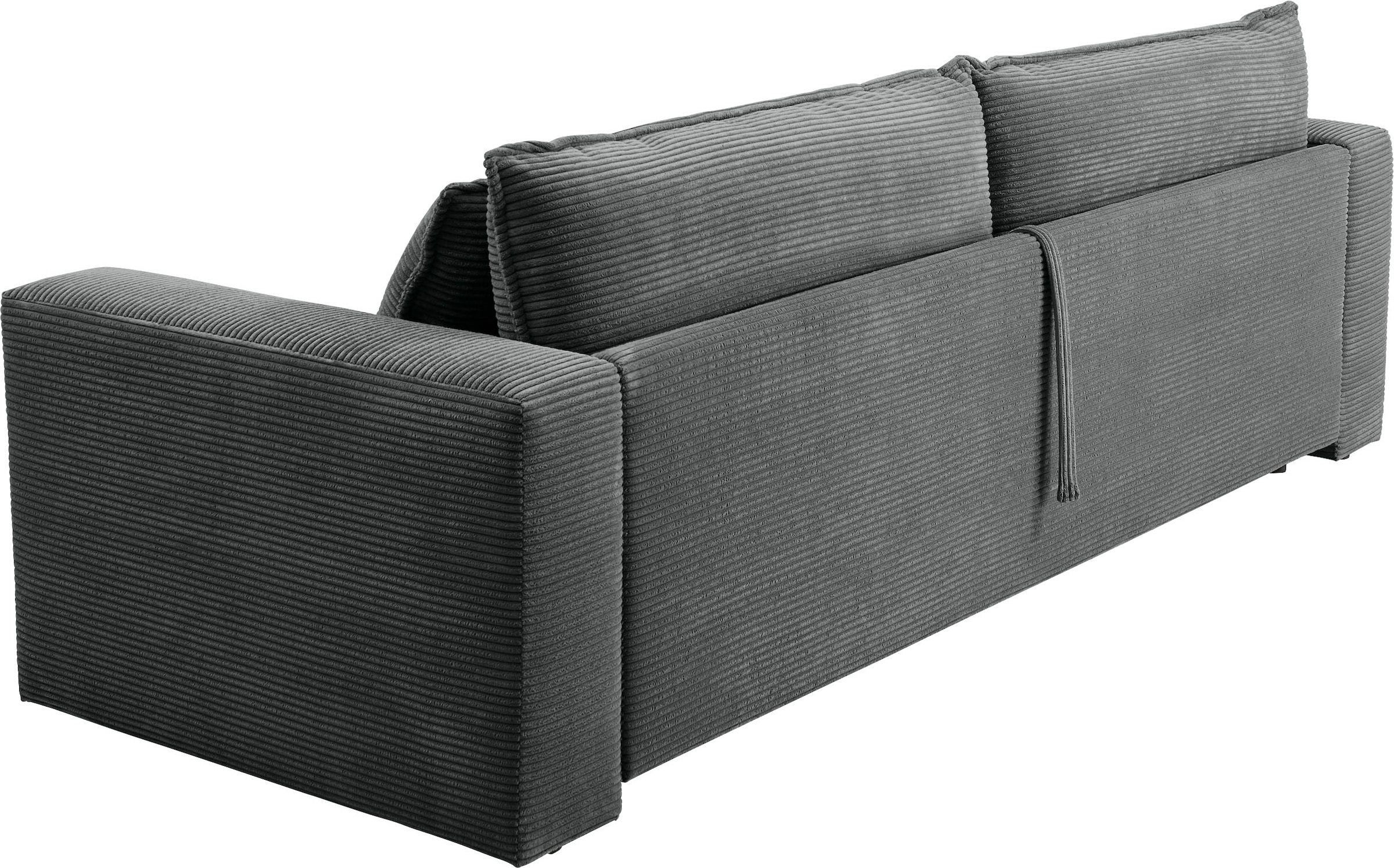 Home affaire Sitzgruppe »PIAGGE« 2 Stk. tlg. 3-Sitzer-Sofa mit Bettfunktion und Loveseat-Hocker im Set